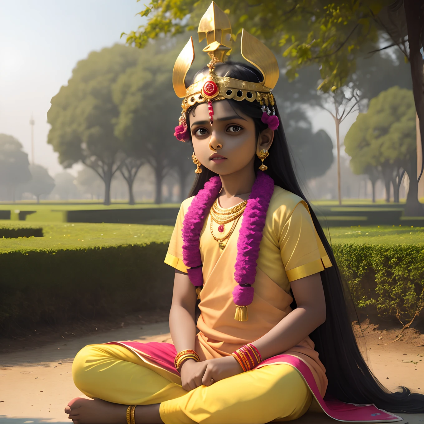 Bala krishna playing in park