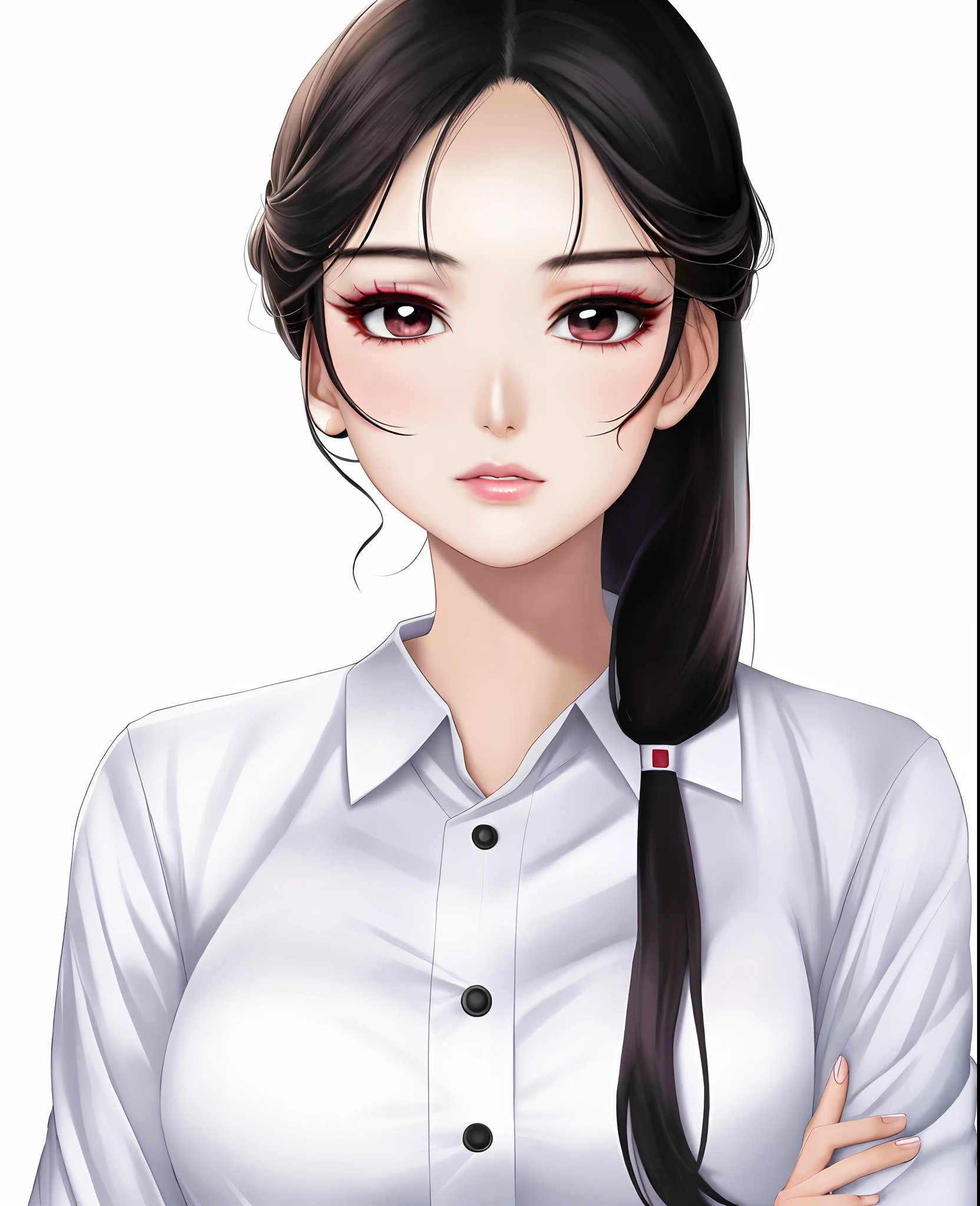 Araki woman with long black hair in a white shirt, Popular Korean makeup, popular korean makeup, young lovely Korean faces, Lee Ji-eun, lee ji eun, beautiful Korean women, Beautiful young Korean woman, female actress from korea, cute korean actress, Gorgeous young Korean woman, Shin Jinying, wan adorable korean face