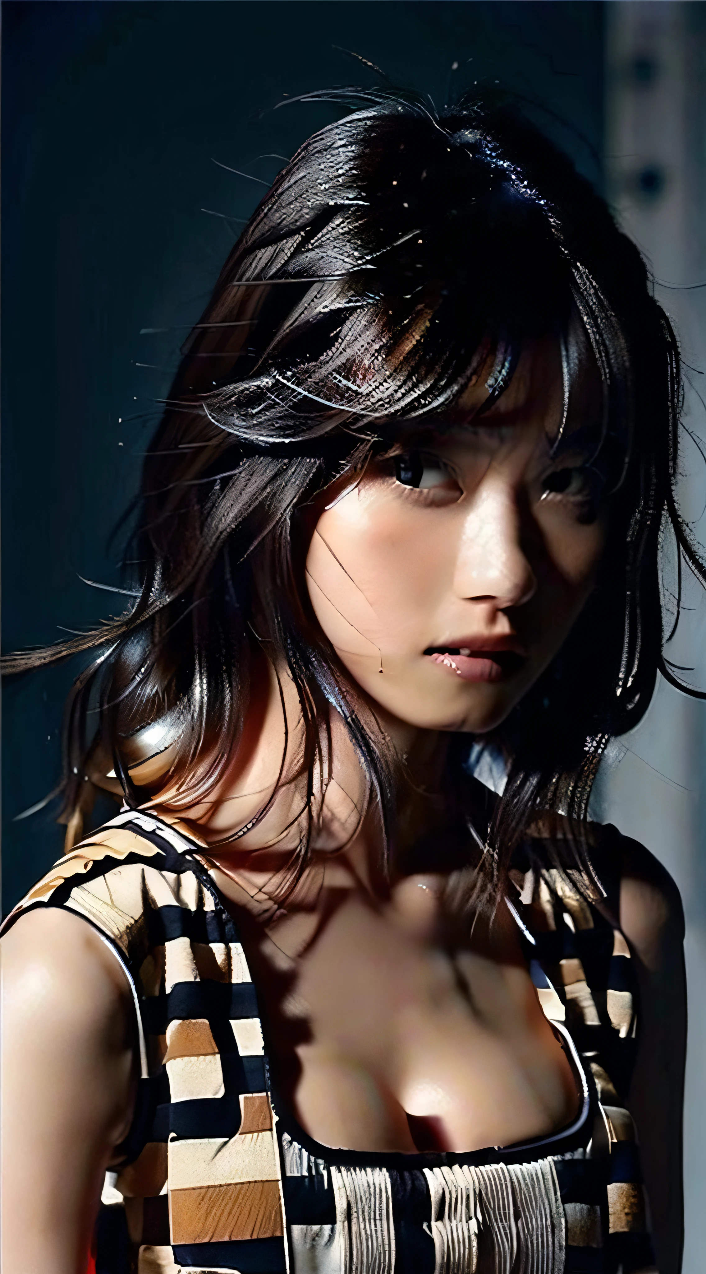 top-quality、8k picture、Japan Beautiful Girl, Full body, Attractive body, Slim beauty body, attractive beautiful face, Bigchest, Beautiful flowing dresses, Realistic eyes, doe eyes, Stand at the top of a mountain, Arms outstretched, Fulll body Shot, Ultra HD, nffsw, Dramatic Lighting, Volumetric lighting, intricate detailes, masutepiece, 8K