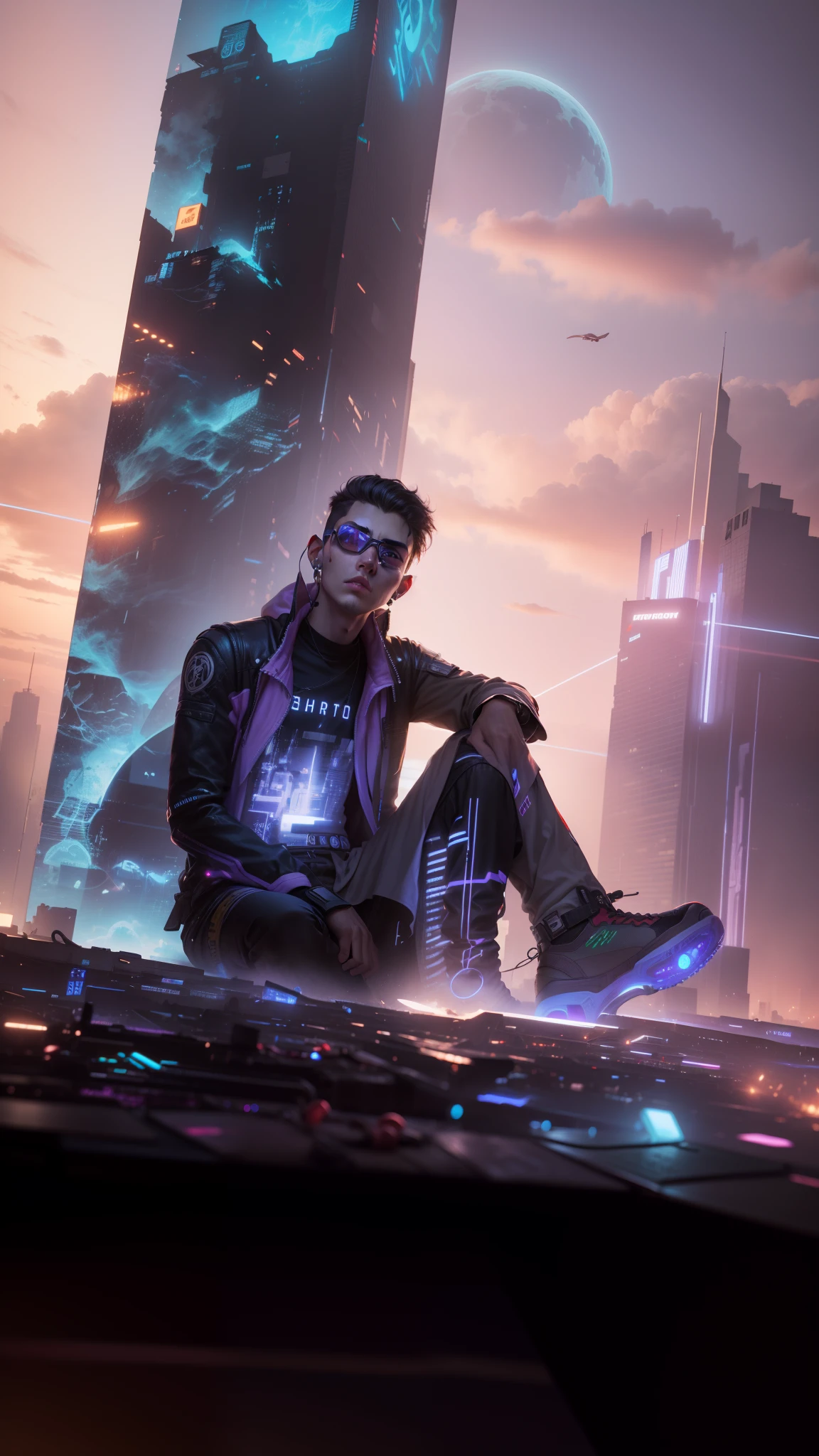 Cyberpunk boy, ultra realistic, 8k,