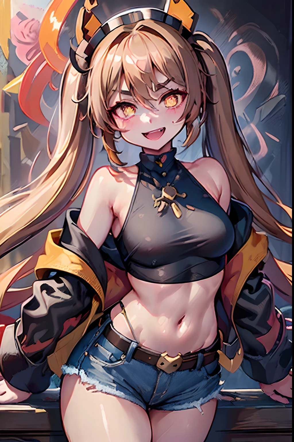Beautiful anime girl, solo, 1girl, looking at viewer, cute, beautiful, red eyes, ((long hair, open hair, blonde hair, red hair, gradient hair: l.5 )), StrawHat, one piece, smiling, smooth skin, light skin, red lips, anime, best quality, masterpiece, extremely detailed, 4k, red eyes, beautiful red eyes, detailed face, detailed eyes, golden necklace, golden earings, standing, extremely beautiful, high quality eyes,(( hair covering one eye)), wanostyle, ((masterpiece)), (best quality), (extremely detailed), depth of field, sketch, dark intense shadows, sharp focus, soft lighting, hdr, colorful, good composition, spectacular, anime screencap, (Highest quality illustrations:1.2), (Kawaii Girl:1.1), (1girl in, solo:1.5), One pose、Neat and clean image、ultradetailed eyes:1.2), ((red-eyed, red and blonde gradient hair:1.5))、hair wavy、curlyhair, BREAK(top-quality、ultra-detailliert、highly detailed and beautiful、超A high resolution、Detailed arm:1.2), normal sized breasts, ocean beach background, high quality jewelry, full body, thin body, black top, open red coat, black pants,