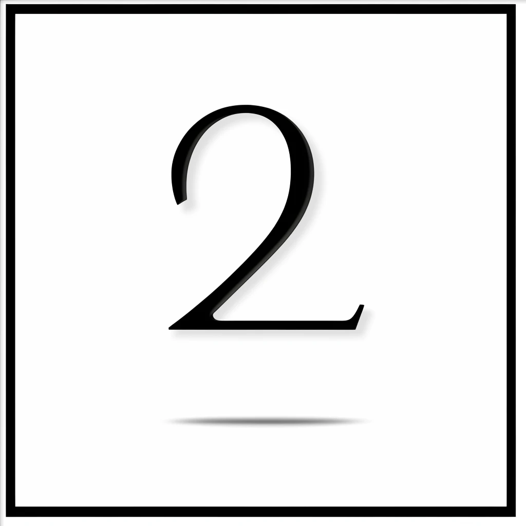 Close-up of the number 2 in a square frame, Two, 2. 5 d, 2.5D, 2b, 2 b, 2 d, 2D, -n 2, r-number, 2 people, n 2, F2.2, f 1.2, f 1. 2, F1.2,at centre,sci-fy