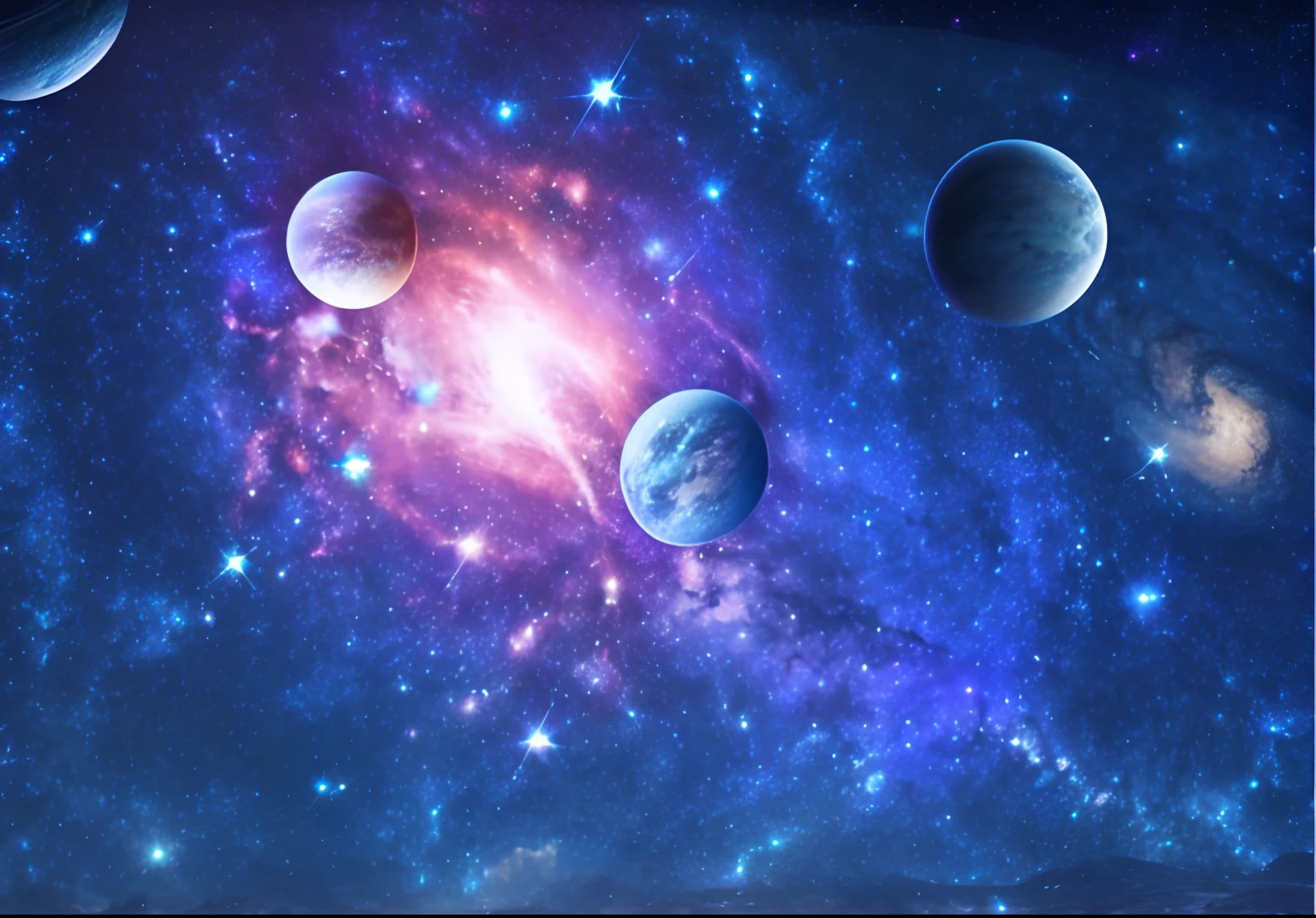 A close-up of a galaxy,There are several planets in the sky, planets and stars, space sky, space backdrop, beautiful space star planet, beautiful space, space backround, space backdrop, space galaxy, planets and stars, Planets and galaxies, realistic space, background of the galaxy, Fantasy space, deep space background, universe background, space galaxy background