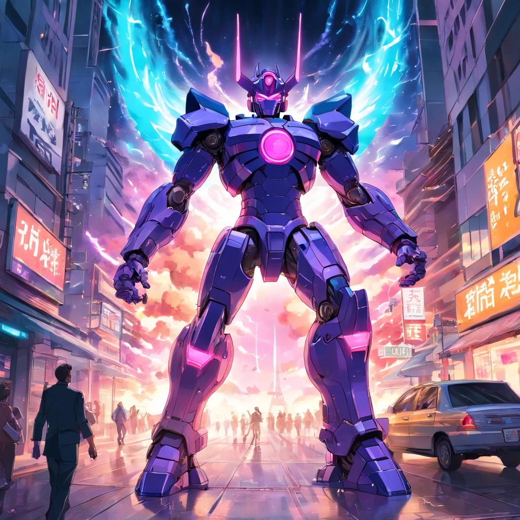 galactus fight, super heros,1mecha，Pacific Rim，Sense of oppression，The city of the future，Fight monsters，，Masterpiece，hyper HD，16k，structurally correct