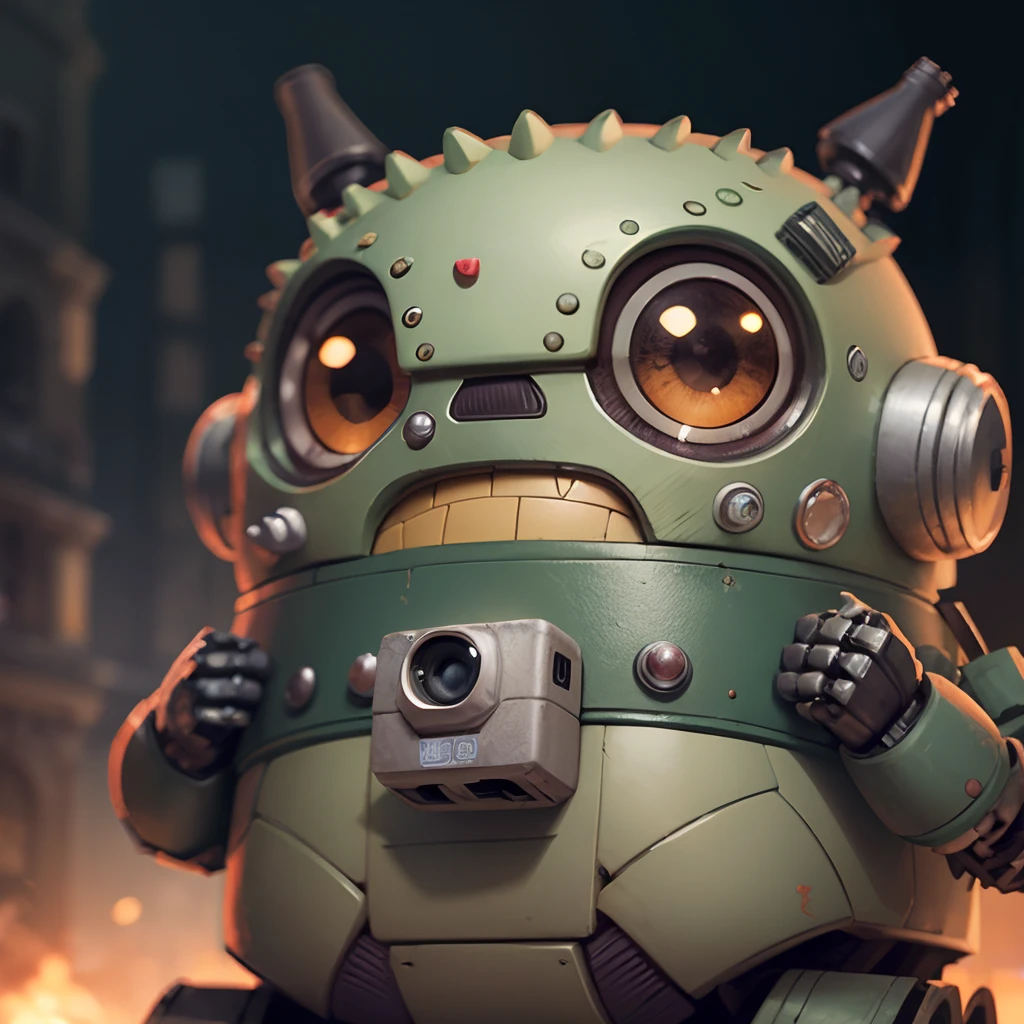 Totoro as a robot in the same style as Wall-E, close-up, on isolated background, Disney Pixar style, super realistic, cinema. --auto --s2