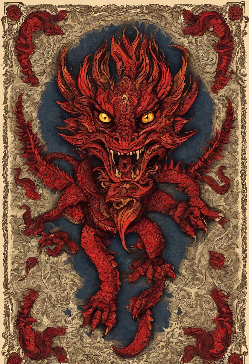 (Dragon celestial dorado) con (ojos penetrantes de color rojo),primer plano soltando (fuego de sangre) por la nariz,escamas bulumetricas,alta calidad,8k,muchos detalles,paticulas de fuego,alas,4patas,garraz manchadas,oro,peligro,fuego,dientes filosos,dragon gigante,colosal,amenazante,imponente,escamas azules