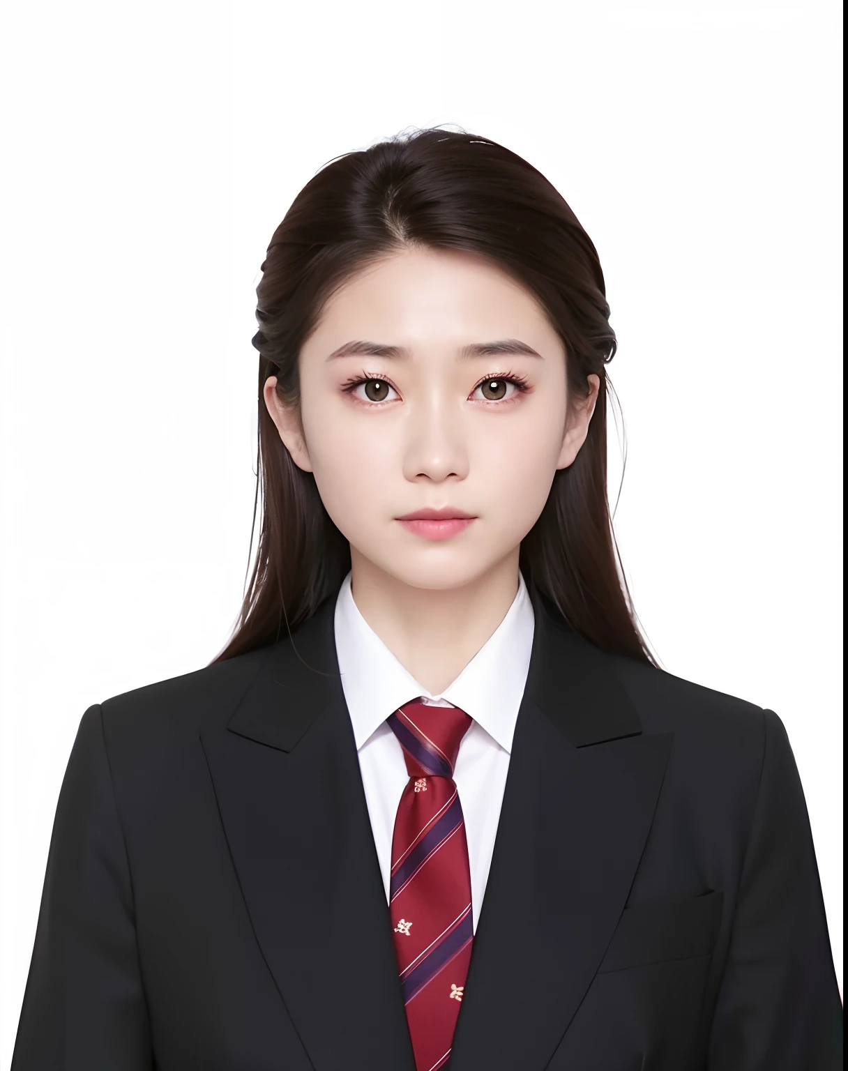 Close-up of a woman in a suit and tie, Li Zixin, Zhang Pengzhen, jinyiwei, Cai Xukun, xintong chen, xision wu, wenfei ye, Lin Qifeng, wei wang, wenjun lin, yanjun cheng, Yun Ling, chengyou liu, xue han, professional profile picture, zhelong xu