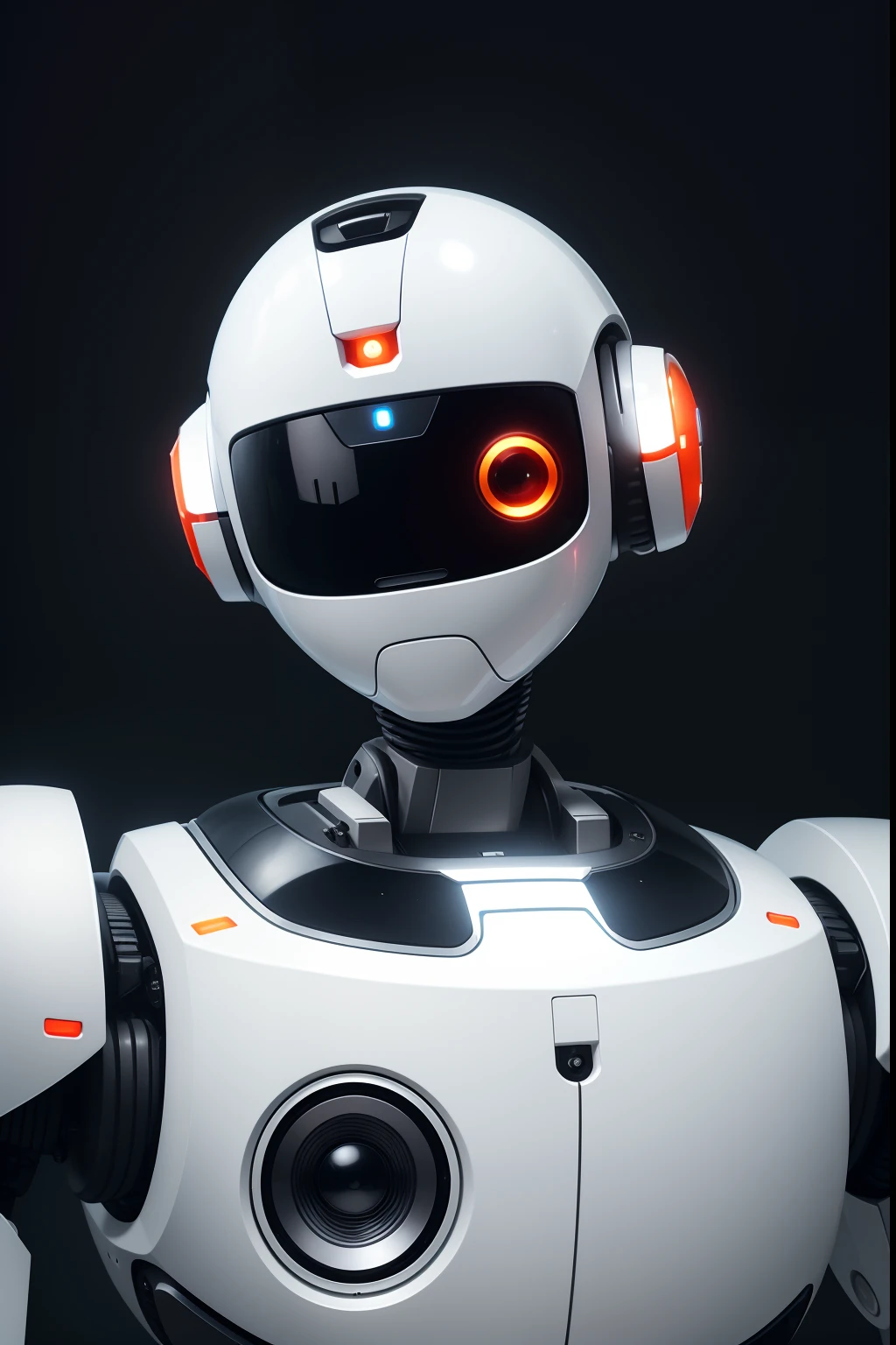 Un robot blanco con ojos naranjas y cara blanca, reddit post, Avatar para el sitio web, Imagen de avatar, icono de robot, reddit, robot, fatal, Logotipo de inteligencia artificial, Robot redondo, safebooru, ( ( Robots cyborgs ) ), que es un robot", robotical, Icon of an AI application, Moderador de Reddit, Robot amigable, Robots, robotic