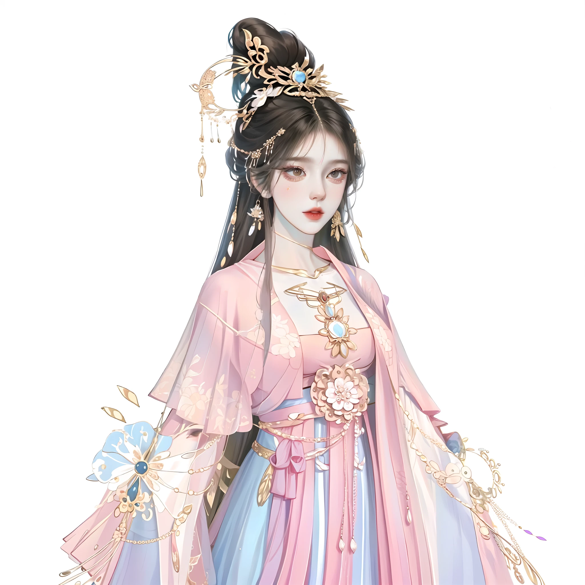 oriental girl,Works of masters,Best picture quality,Higher quality,high detal, 超高分辨率, 8K分辨率, depth of fields, cinematic photogtaphy, intricately details, carefully, meticuloso, glorious, max detail, extreme beautiful, (((1girll, 独奏))), 18yr old, Panfafa,brunette color hair, white skinned, A picture, tmasterpiece, (Best picture quality), Higher quality, high detal, 超高分辨率, in a panoramic view, Exquisite facial features, s the perfect face