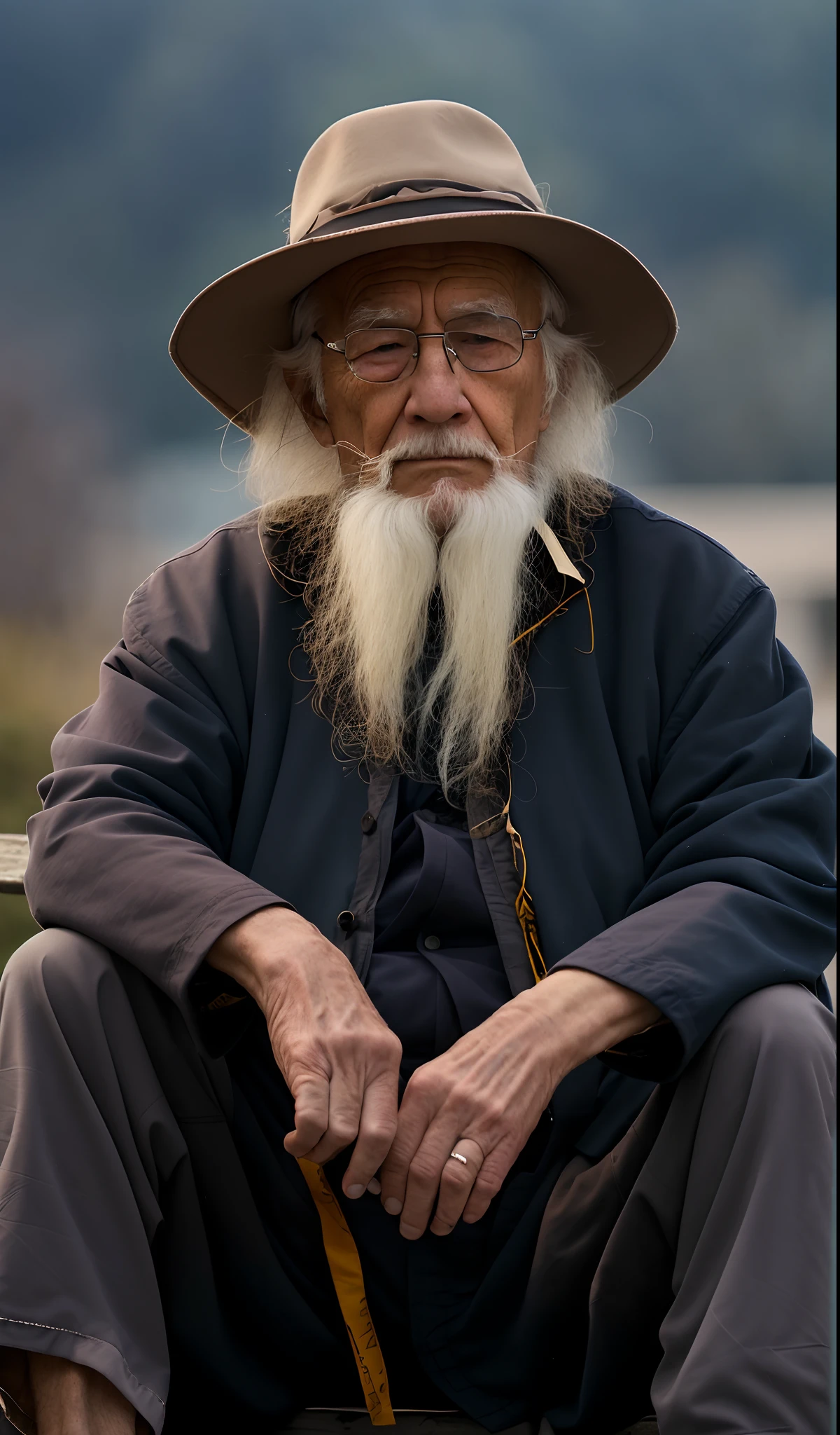 ,Old man with glasses
