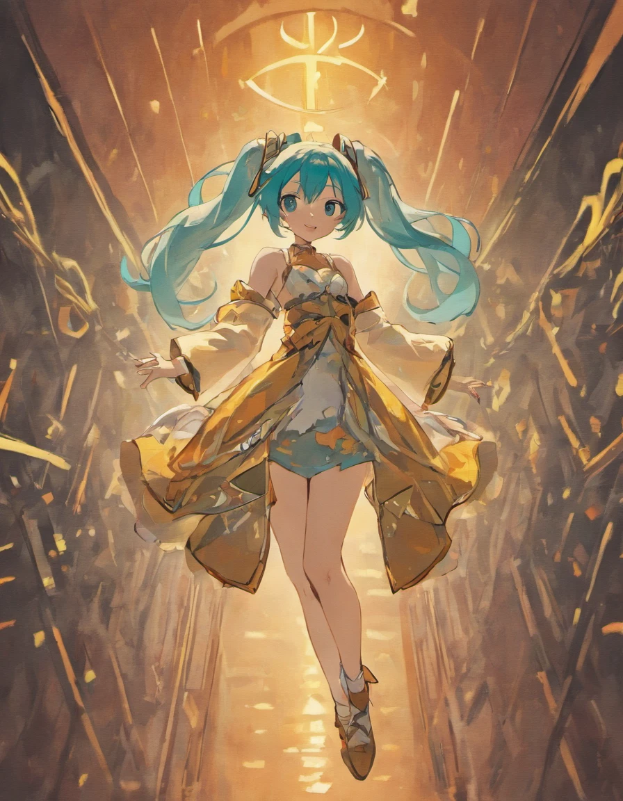 Costume planning theme autumn and winter return to dust,Style: Urban simplicity, Old money style, Reference brand TEME 2023. Moya Seoul 2023,Casual culottes,Loose shoulder straps,White shirt material: linen, Cotton, Silk, Fleece, Full body front design,Big breasts Hatsune Miku