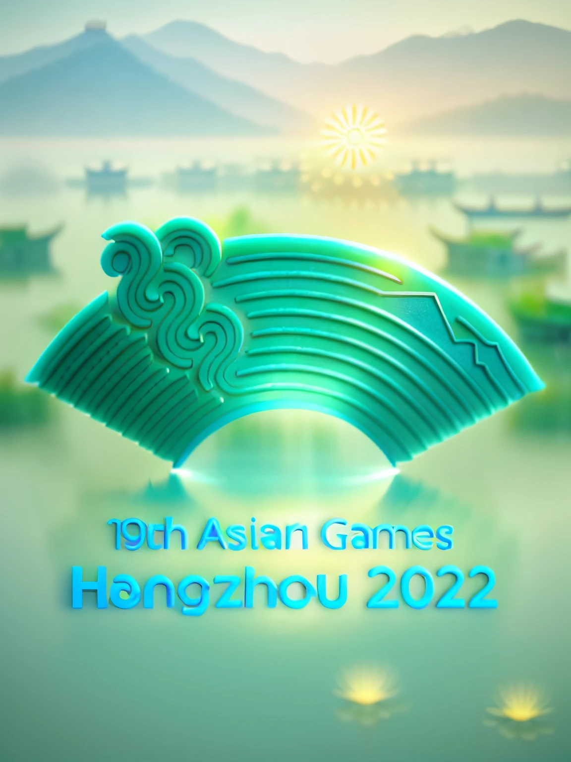 Masterpiece,Best quality,(in Hangzhou West Lake:1.5),(Aqua green lotus leaves with lotus flowers),pixar-style,.(Ultra detailed,Aesthetic, 美丽的构图, volumetric soft light),4K,illusory engine,rendering by octane,cuteness render,a 3D render,AdobePhotoshop