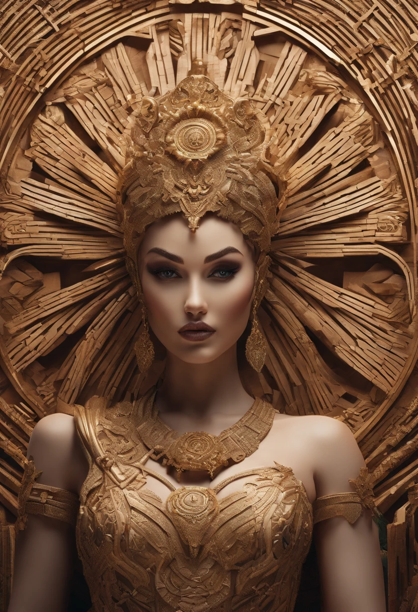 (best quality,4k,8k,highres,masterpiece:1.2),ultra-detailed,(realistic,photorealistic,photo-realistic:1.37),wood statue,flexible woman,contortionist style,circus, cinematic, detailed facial features,beautiful detailed eyes,beautiful detailed lips,elongated body,expressive pose,smooth texture of the wood,light and shadows,impressive perspective,distorted proportions,vivid colors,sharp focus,physically-based rendering,atmospheric lighting,cinematic colors,warm and earthy tones,eye-catching contrast,fine lines in the muscles,symmetrical balance,artistic composition,meaningful expression,emotional storytelling.