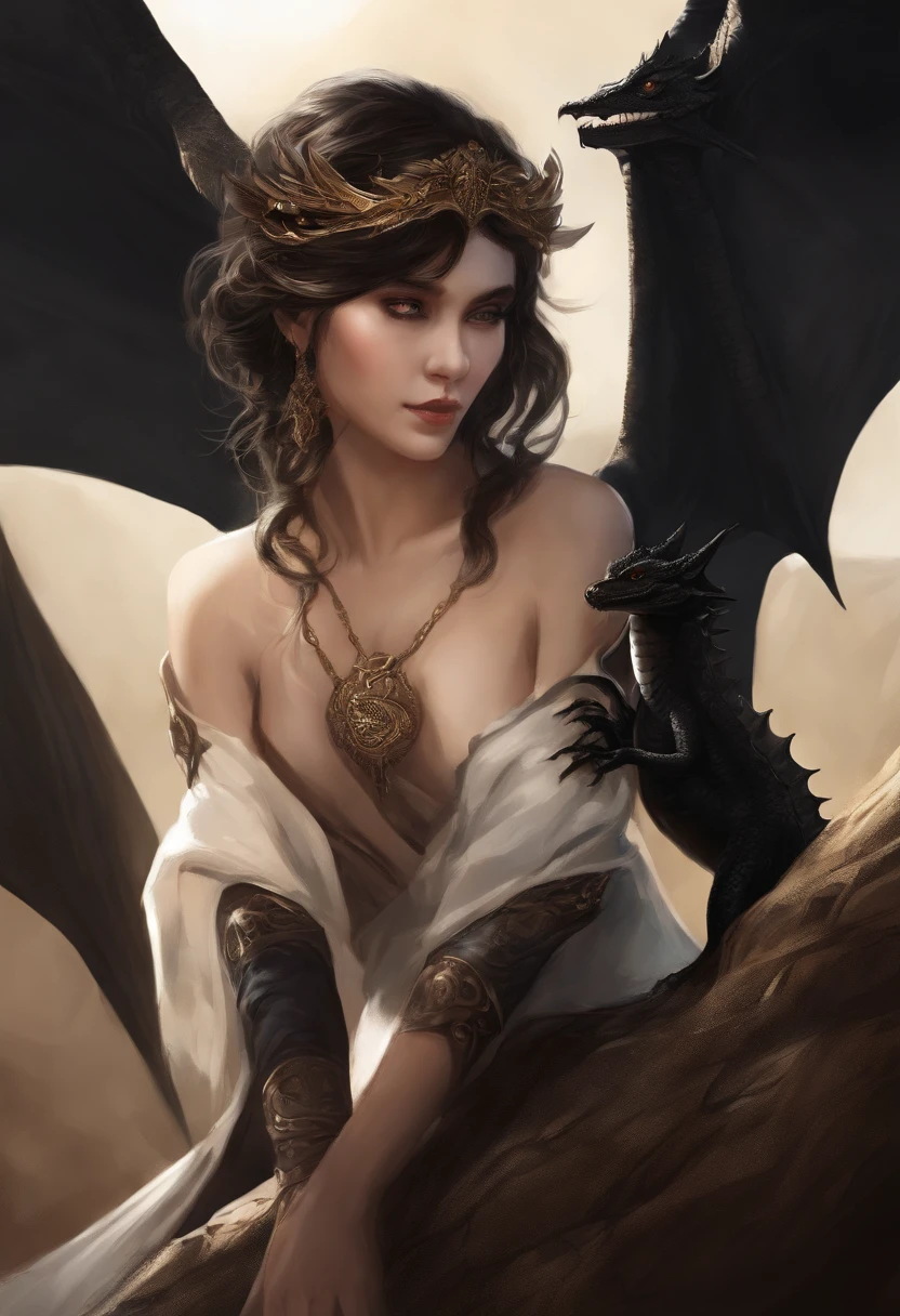 A drawing of a dragon girl with wings, Black Dragon, dragon snake with wings, dragon with scars, european dragon, dragon design language, ancalagon the black, A royal sister, logo without text, Dragon centered, Dragon Flying, a majestic gothic dragon, Demanding design, Dragon wings, Human body, No tap，Dragon Art, Hiryu, svg vector art