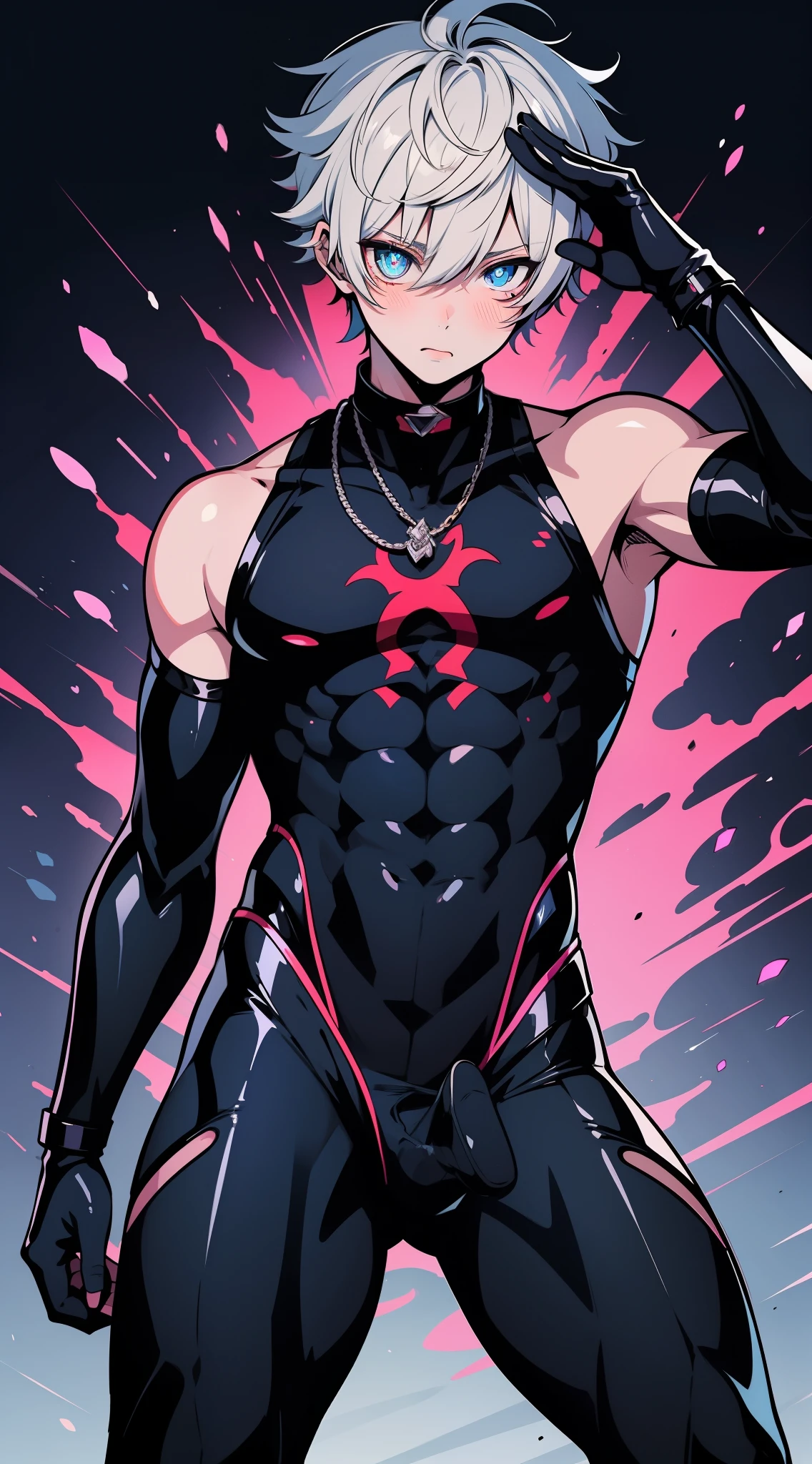 ((finedetail)),Ultra detailed,(((Best quality))),(incredibly_absurderes),Best Illustration,A high resolution,(Huge_filesize),((Masterpiece)),(Extremely detailed),Extremely detailed CG,yaoi,(((((Male))))),((((1boys)))),(((((1 boy))))),ahoge,(((((Short hair))))),Dark_Persona,,expressionless eyes,Blank stare,Tongue out,Blush,Anime face,saliva,ahegao,(((mental control))),Sex machines,Bright colors,(((erection under clothes))),Bare lower body:1.6,Expose the lower body,cumdrip,Dripping ,entangled,shrinks,, Milking,vein ,Large ,full bodyesbian,lens_flare,Depth of field,Student, Male focus,(((((Male))))),Libido boy,(cum shots), of the head,cum on bodyl,cum on tongue,Shoot at the boy,cum on ,Shoot in clothes,cumdrip,Dripping , On hair,wie z,mental control,Putting up with_face,Expressionless,Bright colors,expressionless eyes,,(day),opens his eyes wide,Sun,finedetail,BDSM,Student,(shaded face),(((No Pupil))),(((Empty eyes))),Drooling,with her mouth open,((Glowing eyes)),(Expressionless), Blush,constricted pupil,dark halo,Possessed,Dull eyes,of a shirtless:1.5,ninjartist:1.5,ninjartist,((Happy sex)), solo person:1.5,Circle eyes,Bulging crotch:1.5,Military posture,Saluting,white legwear:1.4,Blue-white hair,Limbs facing the sky,The soles of the feet are facing up:1.4,binding:1.4,Close-up of the soles of the feet,Bare legged,sin pantalon:1.4,Sleeveless clothes:1.4,Slim clothes,,No muscle,Elongated stature,Thigh leg rings,Collar,Tweaked:1.5,(Dark Ninja:1.1,unholy,Hypnotized:1.3,Blackened),ninja equipment,Ninja weapons,cold-hearted,Ninja costumes,masked,
Cartoon image of a man dressed in black and blue:1.5,A scene from the《Genshin Impact》, anime style character, from kingdom hearts, Anime figure; Full-body art, Anime figure, Tall man with blue eyes, male anime character, High quality anime art style, jrpg character,Blue-black tights:1.4,Heroes:1.4,Shuriken ninja,Solo,solo person:1.4,Sex life,Raised sexy,Spidey,One-piece tights:1.5,Gay,yaoi,Kamen Rider,Rich background,depth of fields