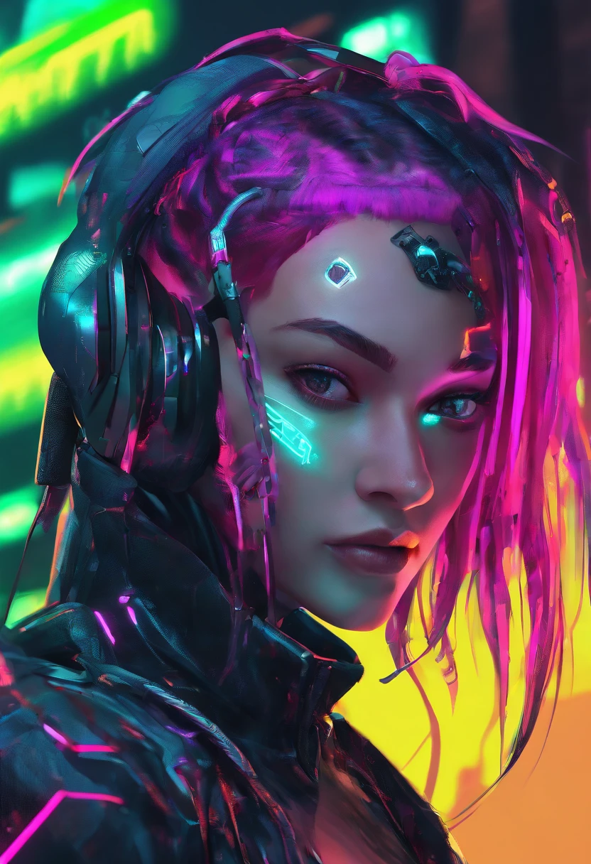 Female character Long hair
