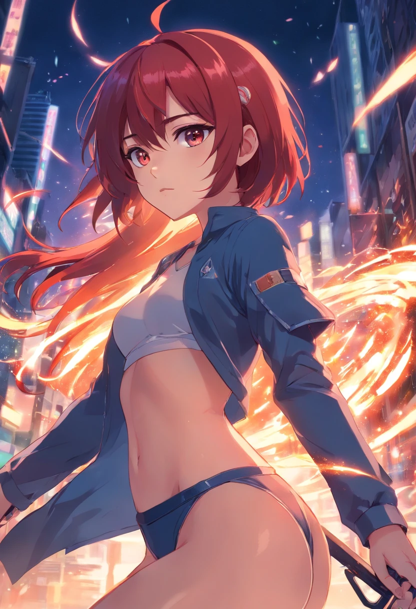 nsfw,girl with,Wearing redheads,Akame,Weapon pastels,glitters