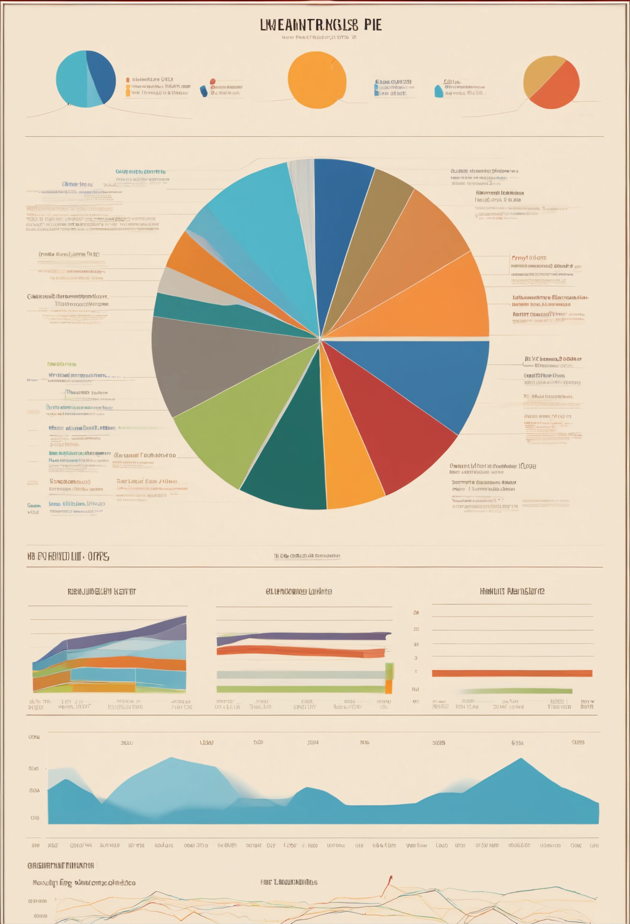 Pie chart, Stock portfolio, 15 companies on the chart