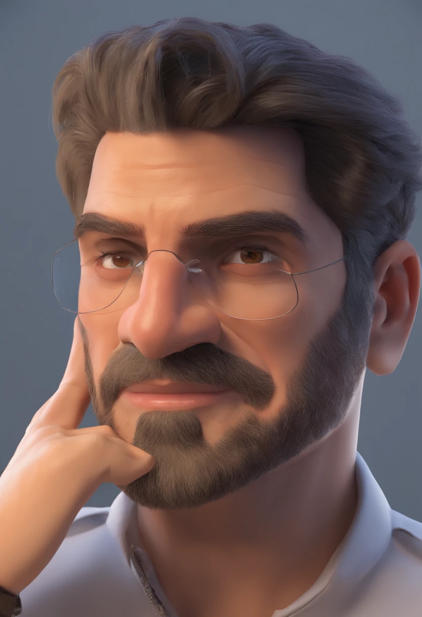 Hombre, llorando, RealCartoon3D, muy buena nitidez, 16K, pelo negro, ojos negros