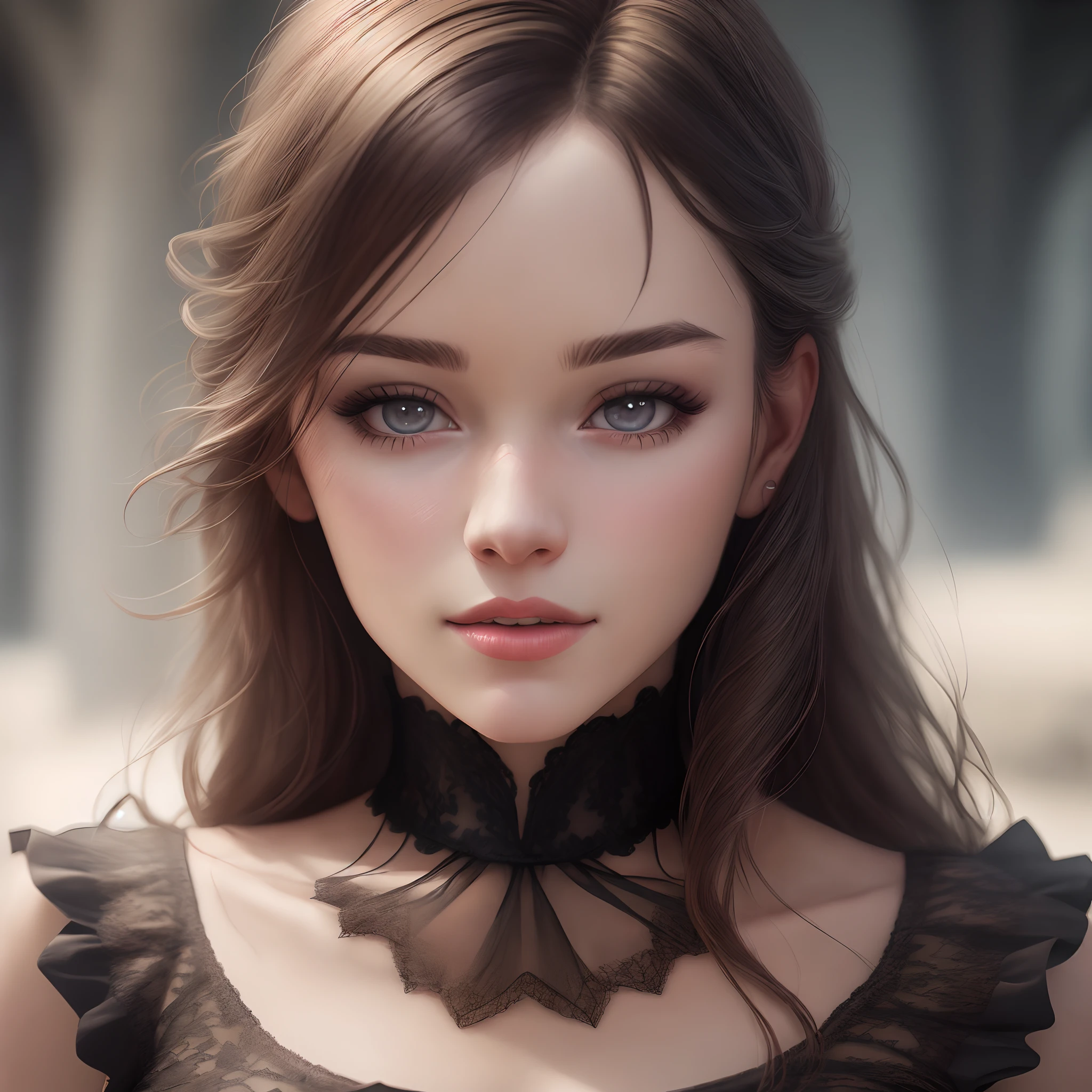 emma watson, topless french maid, character portrait, 4 9 9 0 s, by the wide, Intricate, elegant, Very detailed, Digital paint, art station, Conceptual art, seeds, sharp focus, illustration, Art by WLOP, Charlie Bowater and Alexandra Fomina
