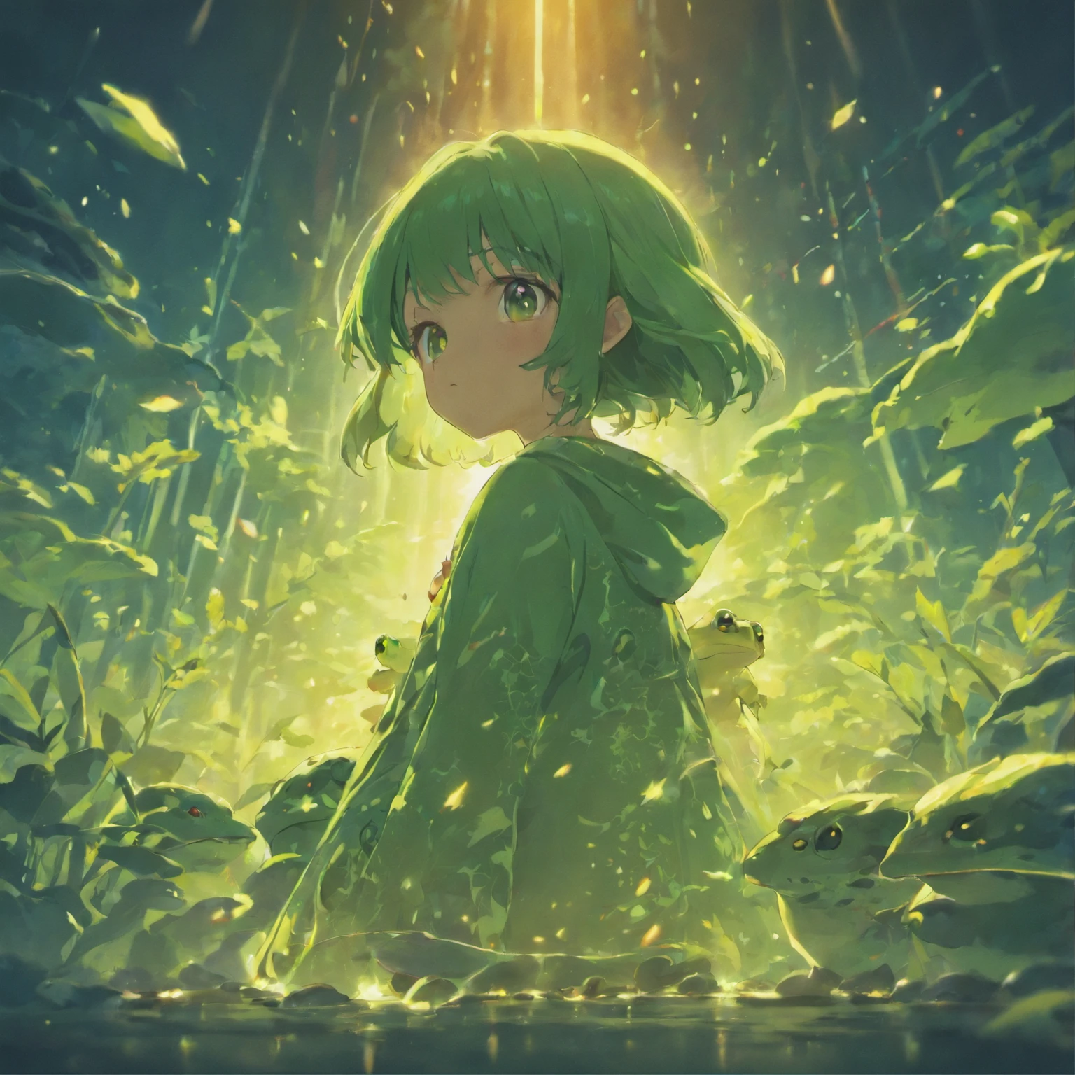 Frog Chinese illustration movie lighting effects