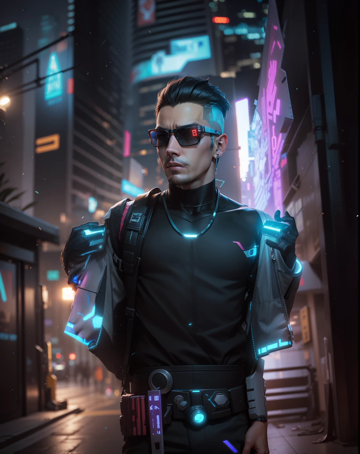 Change the background cyberpunk handsome boy realistic face. 8k ultra realistic