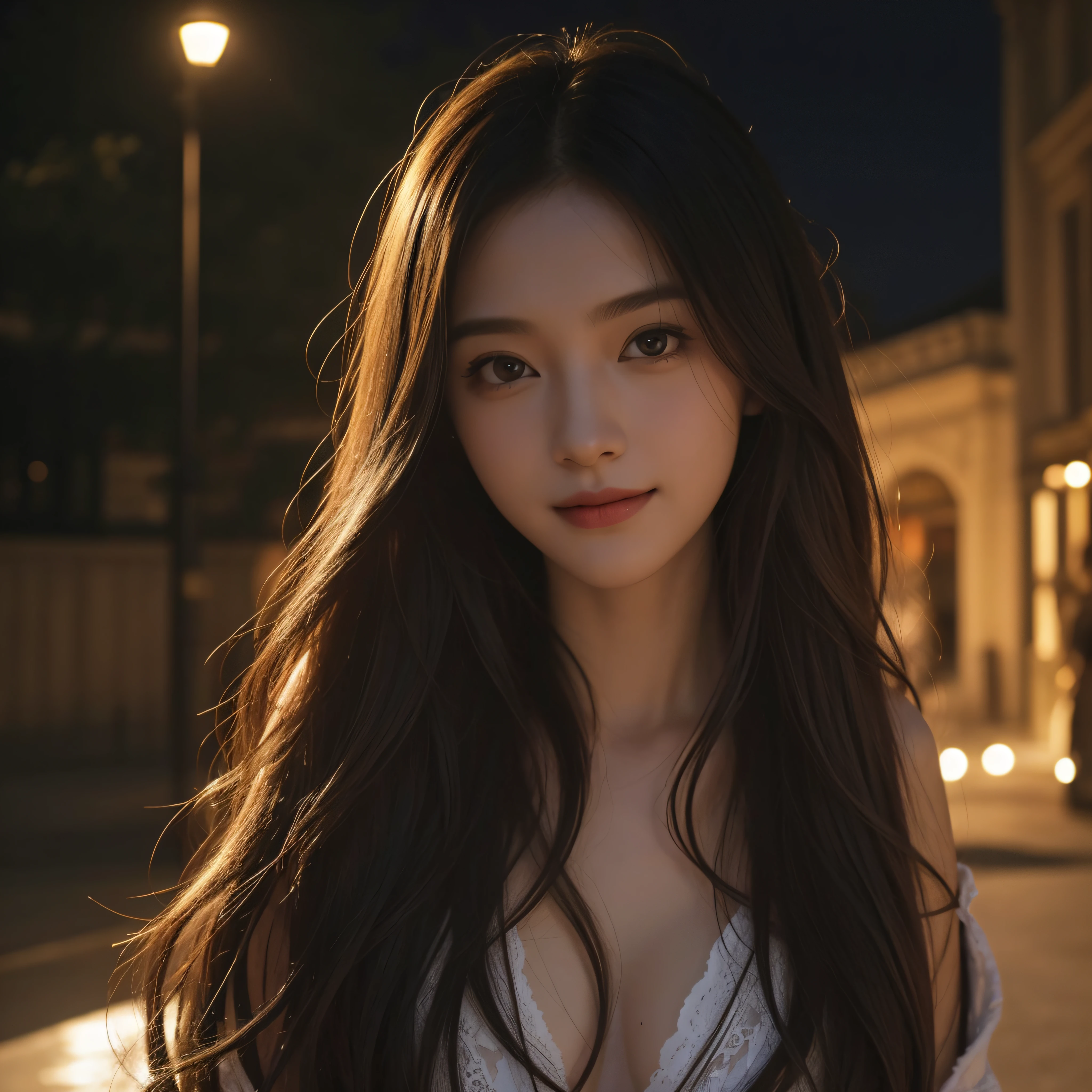 (tmasterpiece,top Quority,best qualtiy,offcial art,Beautiful and aesthetic:1.2),(1girl),Extremely detailed,Colorful,highestdetailed,offcial art,统一 8k 壁纸,ultra - detailed,Beautiful and aesthetic,big breasts beautiful,tmasterpiece,best qualtiy,(zentangle,datura,Tangles,entangled), long whitr hair, joyful smile, skin textures,detail in face,With a shy face,warm colored light,cropped shoulders(Front focus),(in the darkness nigth:1.6),Surrealist portraits of women by David Hockney and Alphonse Mucha,Fantasyart,photographrealistic,动态照明。poster for,Volumetriclighting,Very detailed faces,1girl, in the dark,(official clothes:1.3),mid hair,Yellow-haired