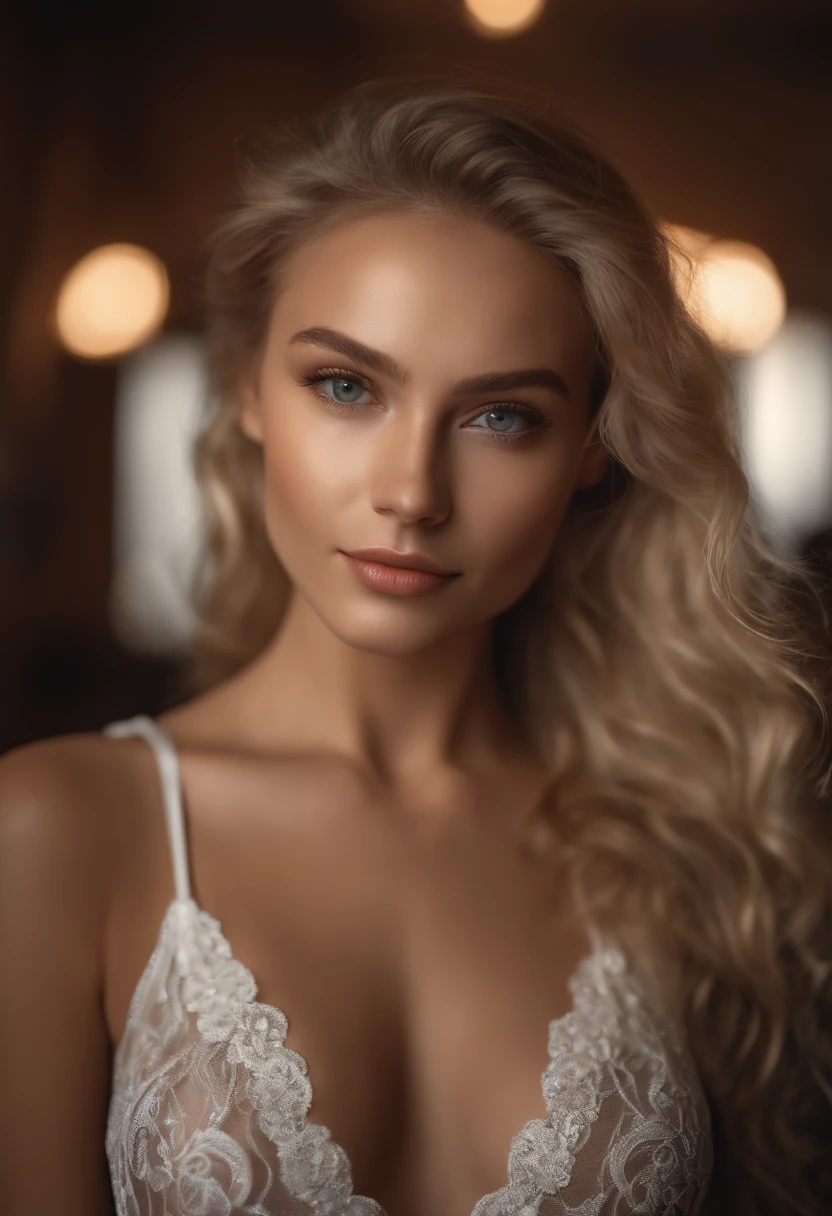 RAW, analog, Nikon Z 85mm,((best quality)), ((masterpiece)), ((realistic)),vintage image, gorgeous russian woman, blond, 22 year old, posing in a hotel wearing lingerie, wearing lingerie petite, smile with teeth showing, ((small breasts)), intricate details, highly detailed, sharp focus, professional, 4k, god rays, hand model, stunning brown eyes, petite, highres, detailed facial features, high detail, sharp focus, smooth, extremely detailed, photo_\(ultra\), photorealistic, realistic, post-processing, max detail, roughness, real life, ultra realistic, photorealism, 8k uhd, SEMI-SILHOUETTE light, slavic face, long blon hair, beautiful hair, characterful face