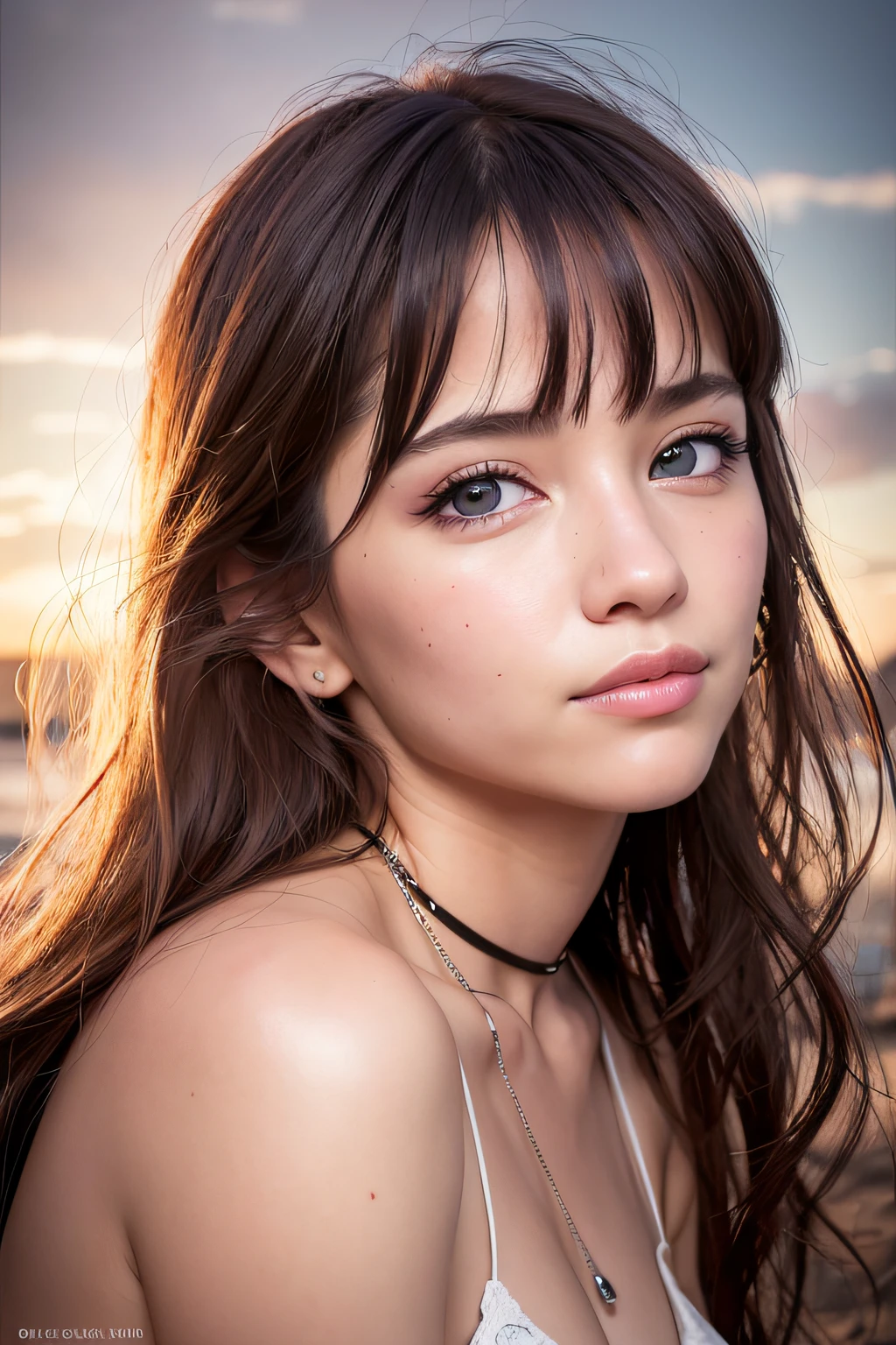 (realistic, photo-realistic:1.37),(8k, RAW photo, best quality, masterpiece:1.2), cute, ultra-detailed,heart-shaped pupils,physically-based rendering, ultra high res, kodakvision color, shot on Arricam LT Camera, bokeh, sharp focus,
looking at viewer,photorealistic,realistic, solo, photorealistic, best quality,extremely detailed face,extremely detailed eyes and face, beautiful detailed eyes,absurdres, incredibly absurdres,haunting smile,Messy hair, floating hair, ,