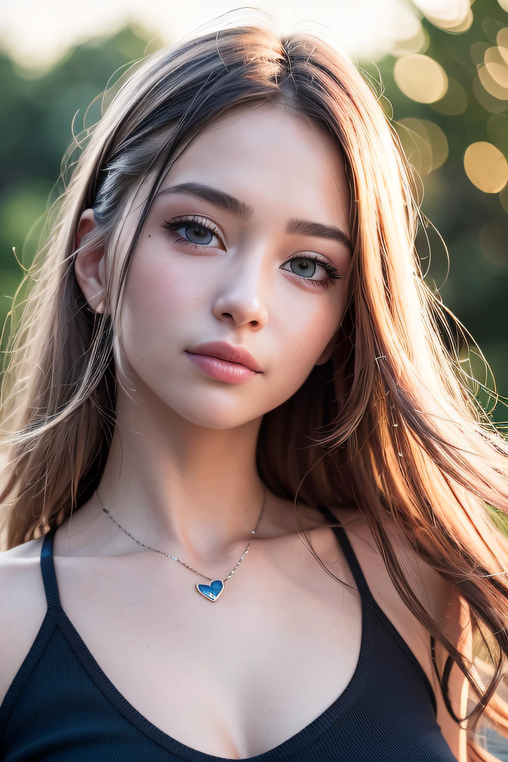(realistic, photo-realistic:1.37),(8k, RAW photo, best quality, masterpiece:1.2), cute, ultra-detailed,heart-shaped pupils,physically-based rendering, ultra high res, kodakvision color, shot on Arricam LT Camera, bokeh, sharp focus,
looking at viewer,photorealistic,realistic, solo, photorealistic, best quality,extremely detailed face,extremely detailed eyes and face, beautiful detailed eyes,absurdres, incredibly absurdres,haunting smile,Messy hair, floating hair, ,