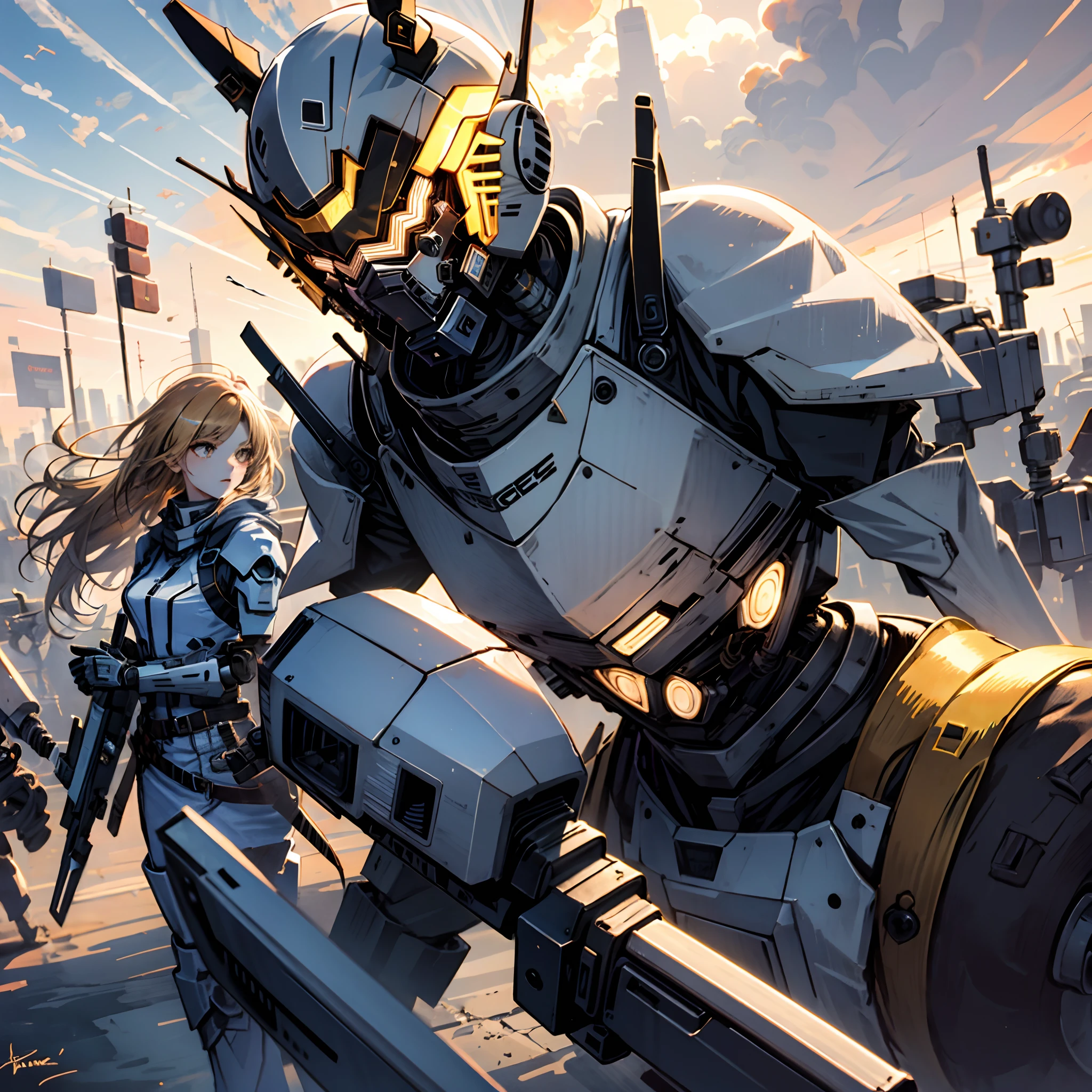 Beautuful Women，mechs