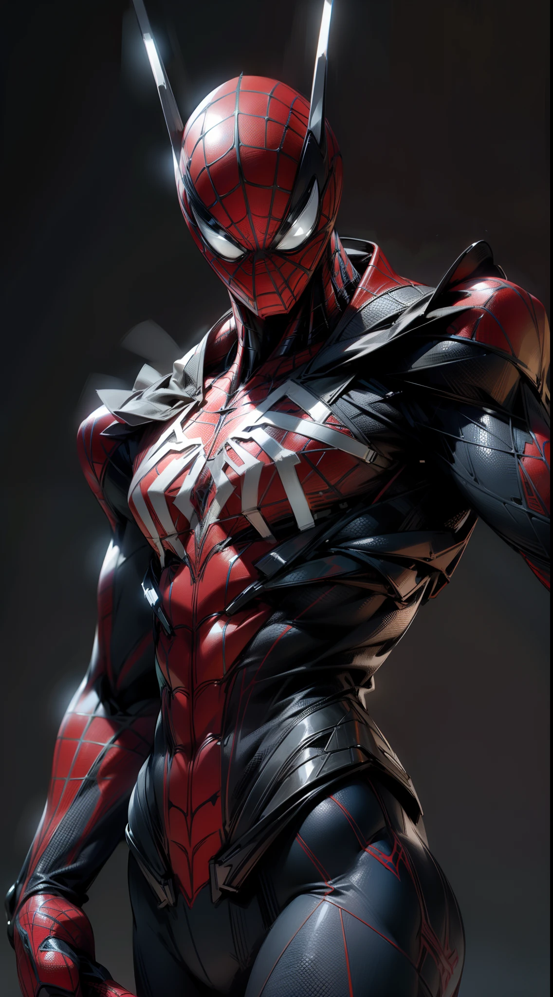 Ultra Realistic Spiderman with highly detailed body part, technical body structure, Proper imag