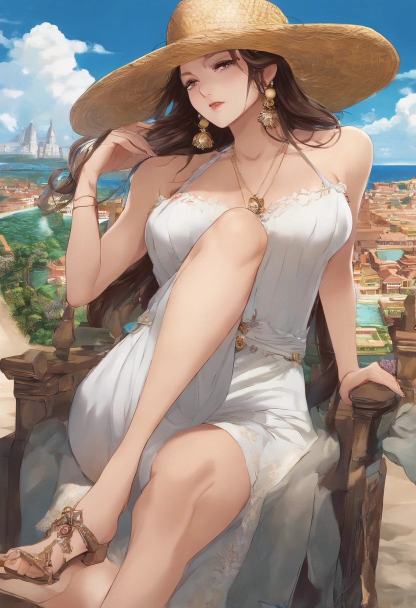 onepiece、Hancock、super detailed, One girl, 独奏、Muchimuchi、Large open legs