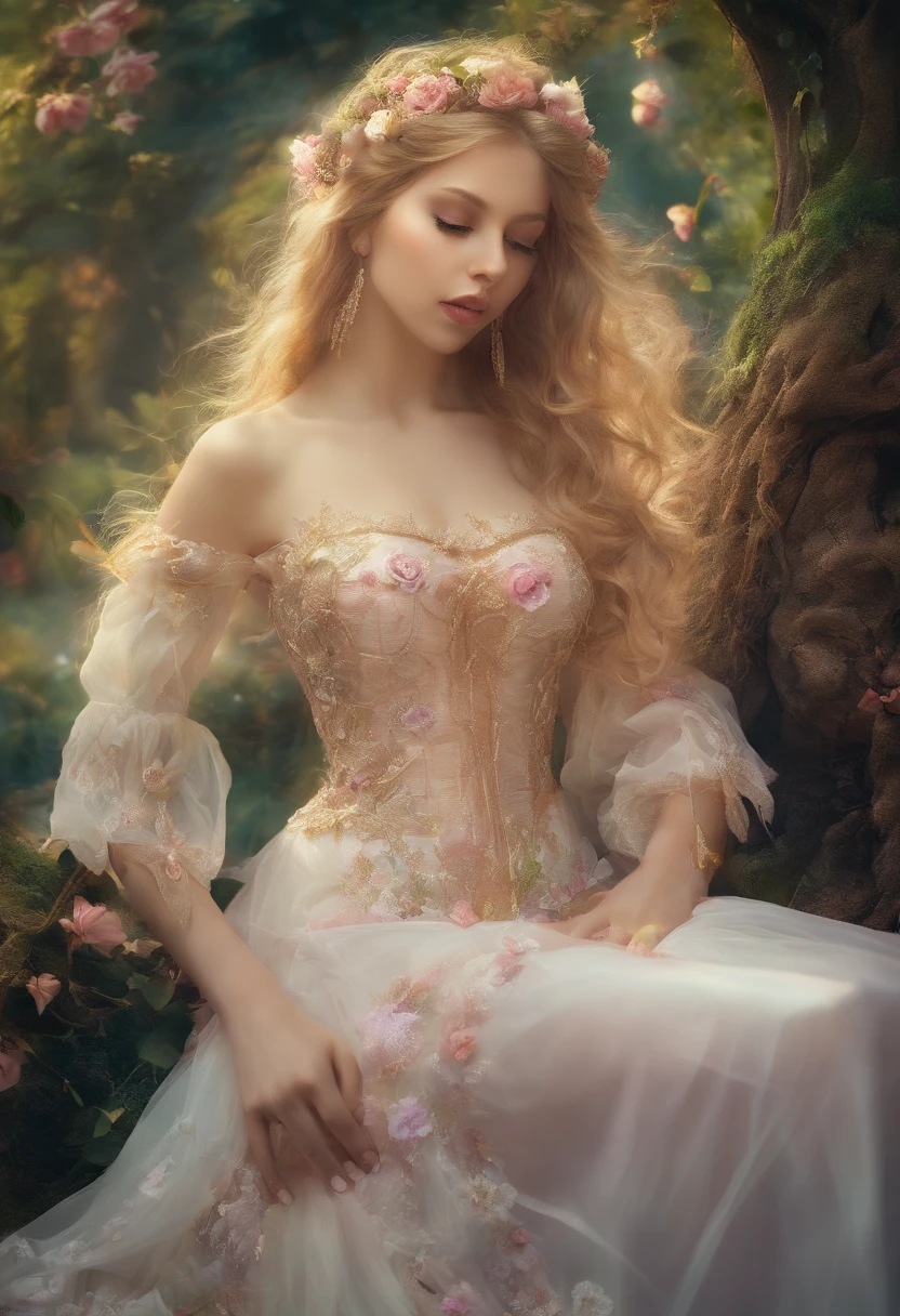 blond woman with white hair and glowing lights in a pink dress, beautiful digital artwork, fantasy gorgeous lighting, gorgeous digital art, stunning digital illustration, digital fantasy art ), 3 d render character art 8 k, a stunning young ethereal figure, 4k highly detailed digital art, ethereal fantasy, very beautiful digital art, beautiful digital art, fantasy digital art, digital fantasy art