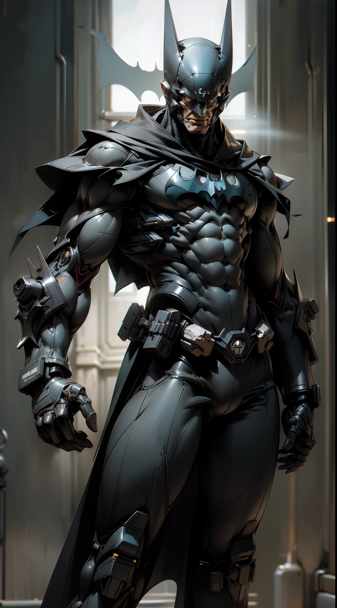 Ultra Realistic Batman with highly detailed body part, technical body structure, Proper imag