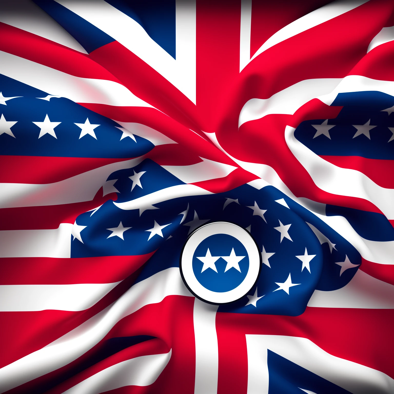 Design for cool Instagram icons using both American and British flags