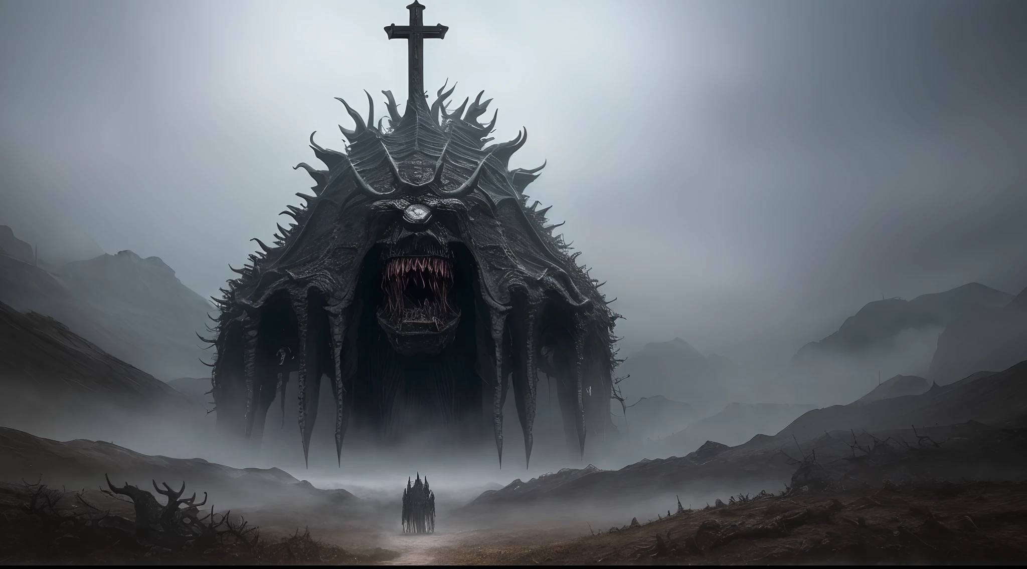 best quality, masterpiece,
a monster, god, holy, fog
elden ring,