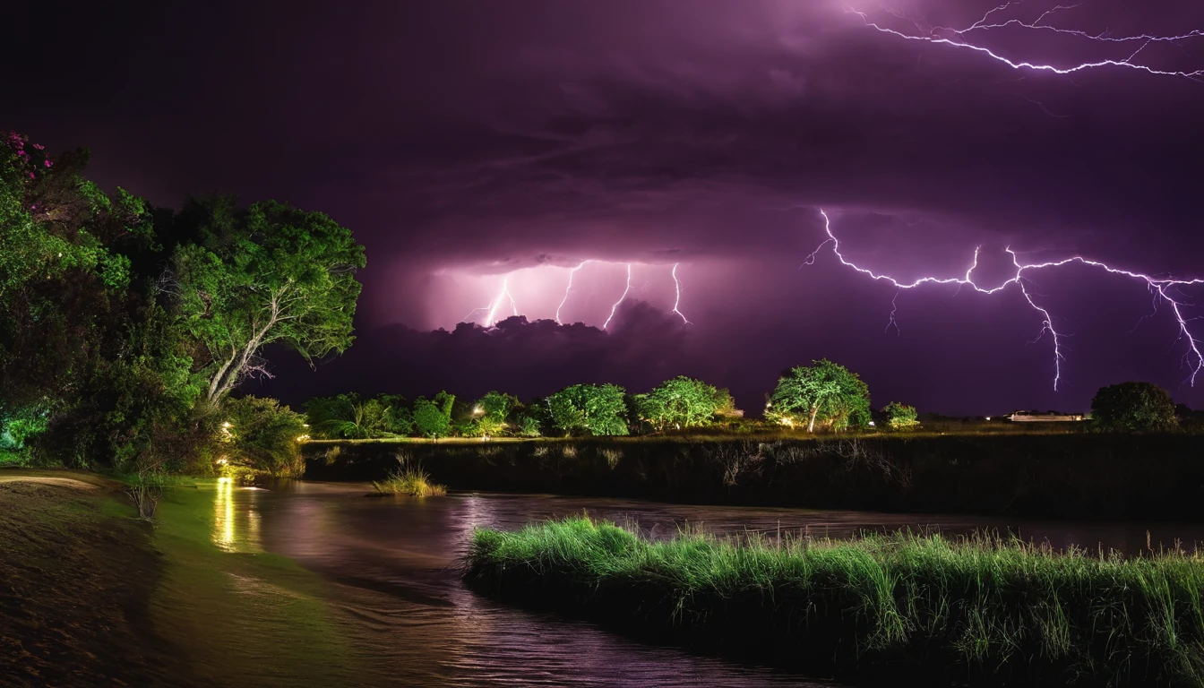 Giant hurricanes、Intense lightning、lightning、thunderbolt、Windstorm