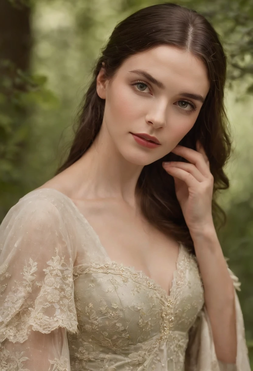 (((uma ferida avermelhada profunda atravessa sua bochecha esquerda))) tez justa, mulher em torno de 19 anos, cabelos brancos naturais, olhos verdes distintos, vestindo kohl, slender and graceful, Beautiful, luz de velas em um ambiente medieval, Ultra sharp focus, tiro realista, roupas femininas medievais, cores tetradicas (cicatriz:1.4) nsfw