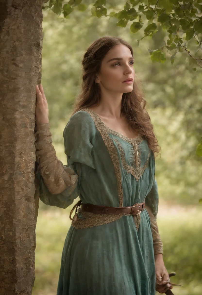 (((uma ferida avermelhada profunda atravessa sua bochecha esquerda))) tez justa, mulher em torno de 19 anos, cabelos brancos naturais, olhos verdes distintos, vestindo kohl, slender and graceful, Beautiful, luz de velas em um ambiente medieval, Ultra sharp focus, tiro realista, roupas femininas medievais, cores tetradicas (cicatriz:1.4) nsfw