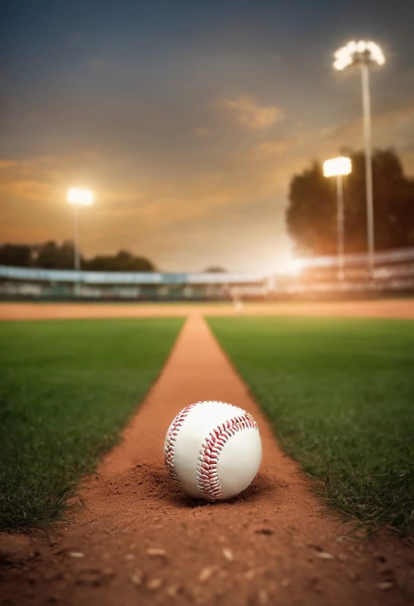 a baseball is coming toward a person. We see its trajectory when it is smal, then it is bigger and then bigger, until the man is hitted by the ball