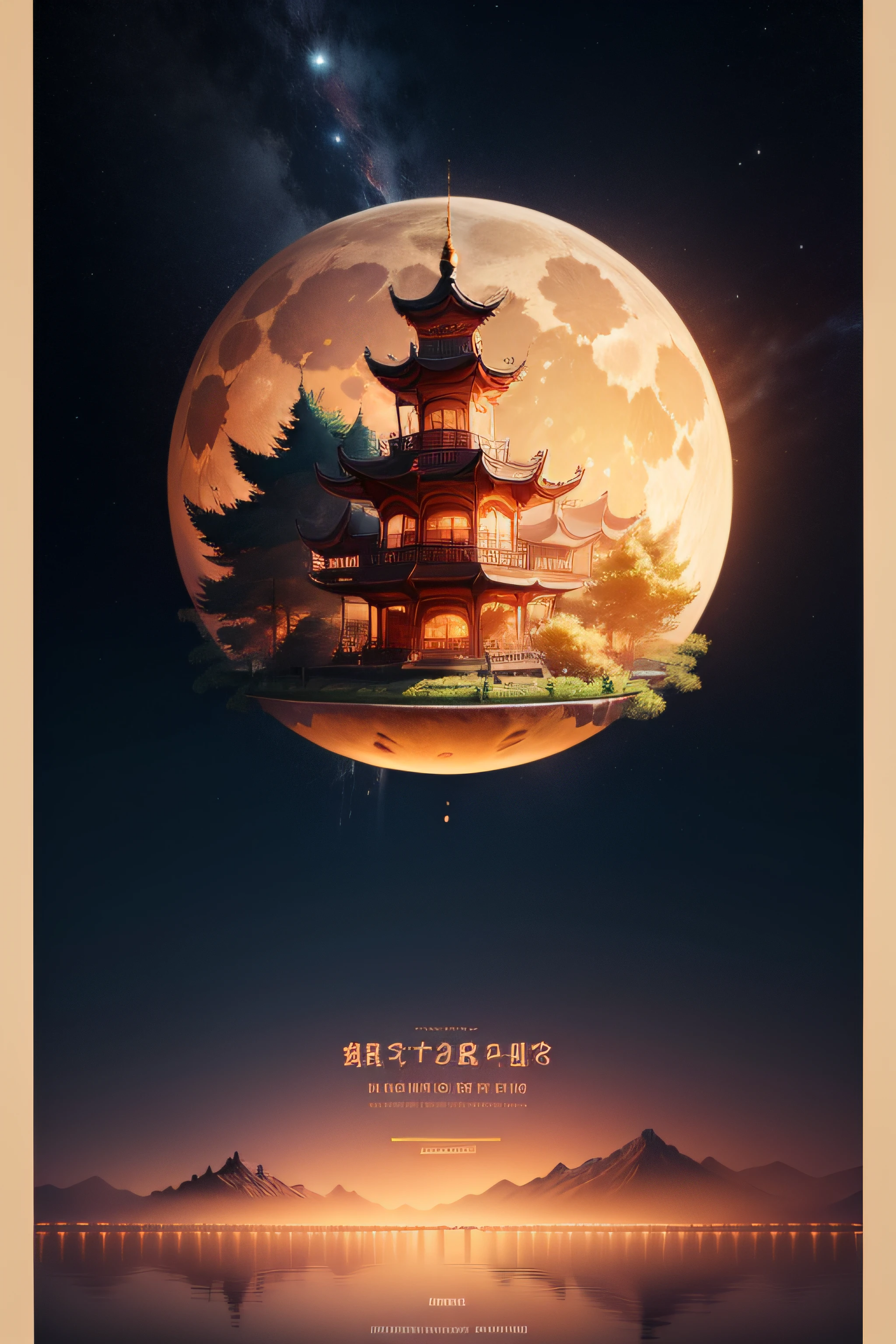 Mid-Autumn Festival e-commerce background image，No characters，No text
