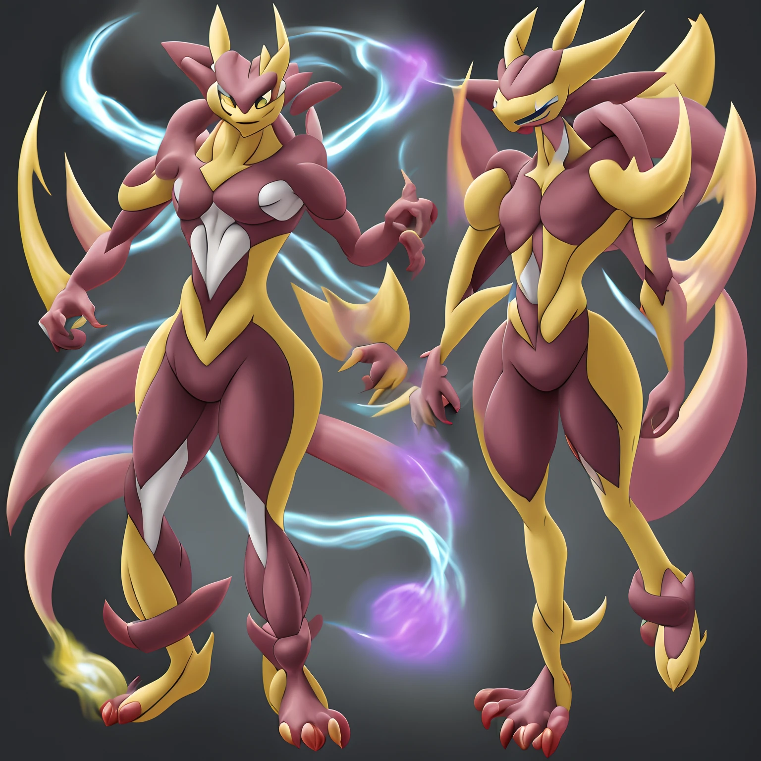 Pokémon, Mewtwo, infernape, Fusion