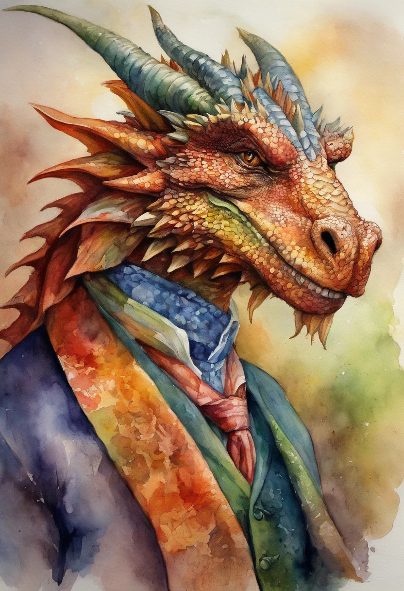 dragon wearing clothes