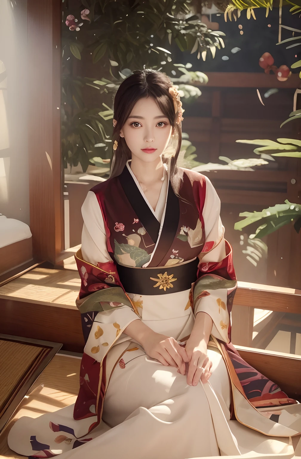 (Photorealsitic:1.4), (NSFW、Japanese 0.1 : Korean 0.1 : Taiwan 0.3、gigantic cleavage breasts、Colossal tits、masutepiece, Best Quality, illustratio、Ultra-detailed, finely detail, hight resolution, 8K Wallpaper, Perfect dynamic composition, Beautiful detailed eyes, Kimono, Off-shoulder, cleavage, Full body、(Photorealsitic:1.4), (NSFW、Colossal tits、Japan 0.1 : Korea 0.1 : Taiwan 0.3 、Plump body、Half Model Girl、Left and right symmetrical eyes、Amaste Piece,Best Quality,ultra-detailliert, 8k RAW photo, Top image quality:1.0), (perfect eyes、You can see the cleavage of a beautiful woman、Right and left eyes are the same size、Gold hair ornament、Glamorous earrings、超A high resolution:1.0) Photorealsitic:1.4), (Top image quality:1.0), (超A high resolution:1.0), 8K, Raw photography, (masterpiece:0.2), (perfect eyes、Colossal tits、large full breasts、Lashes、dual、pureerosface_v1:0.5)、(Best Quality Detail:1.2)、realisitic、8K、hight resolution、(1girl in:1.2)、The ultra-detailliert、High quality textures、intricate detailes、Japan hair、geisha、Black colored eyes、Beautie、kawaii faces、)A Japanese style、top-quality、Original、Very rich detail、masuter piece、Gorgeous girl、Very detailed、nffsw、refined face、japanese kimono、Red kimono、the best quality t,Original,,Very rich in detail,masuter piece,refined face,wide red robe with large sleeves,,,,,,Highly detailed ajc、High quality shadows、thin jaws、a small face、Right and left eyes are the same size、,1girl in, kawaii faces, Glamorous body, Kimono, Kimono with Japanese pattern,gorgeous hair decoration、piercings、cleavage of the breast、Floral scrunchie, Beautiful skin, Facing the front,Standing and watching the audience、Align your hands elegantly,Smile faintly The Land of Japan,Japanese garden, (Realistic:1.3), large full breasts,Amaste Piece,Best Quality,ultra-detailliert, 8k RAW photo, Top image quality:1.0), (perfect eyes、I can see the cleavage、Right and left eyes are the same size、Glitter Hair Ornament、Flower earrings、超A high resolution:1.0) Photorealsit