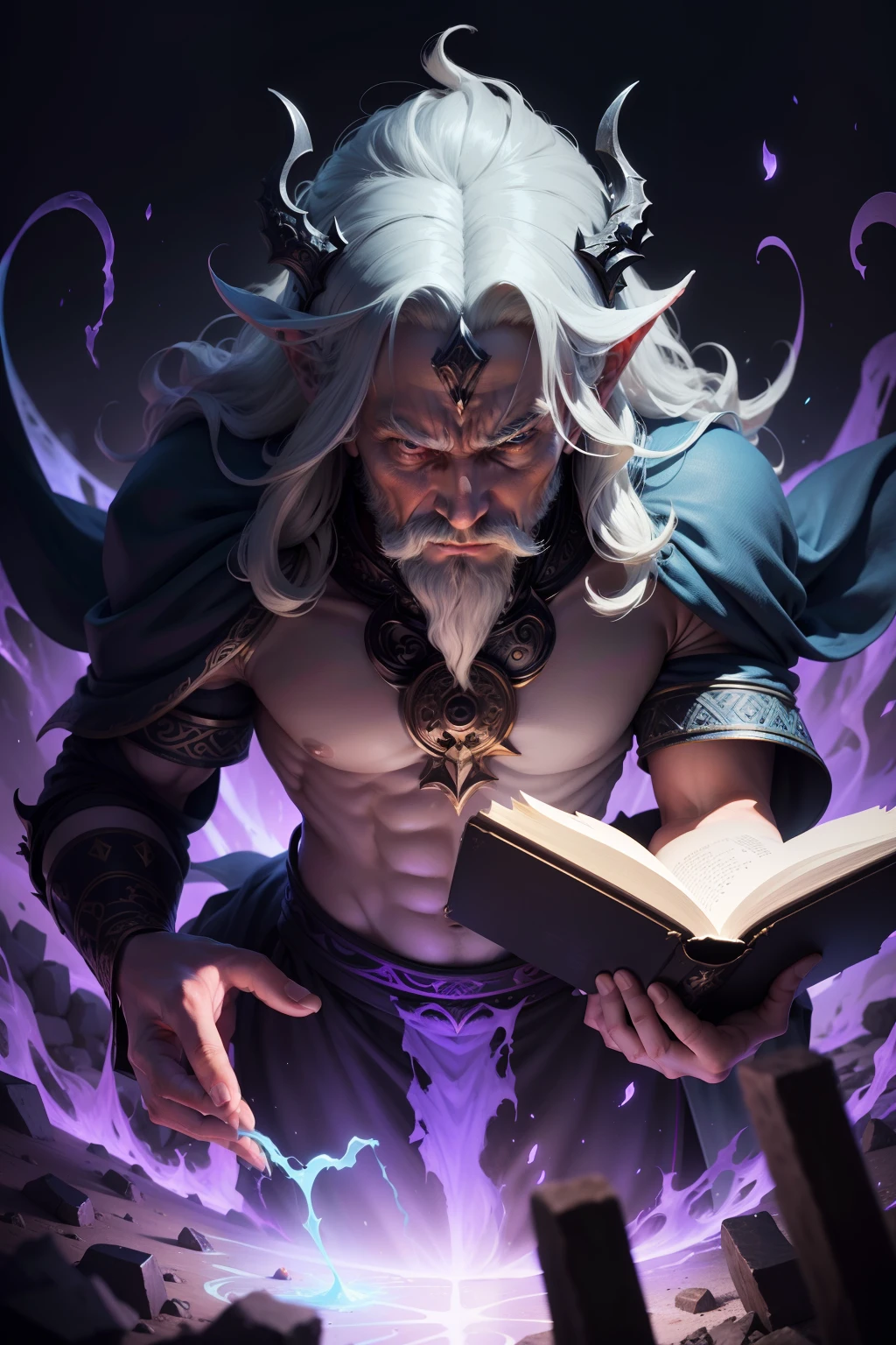 Examine the problem of evil in the context of a benevolent and omnipotent deity. Can the existence of evil be reconciled with the existence of an all-high powerful and evil God? Offer philosophical arguments for and against. 8k, highly detailed, illustration