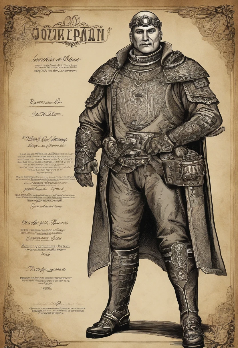 A mature muscular man,50yearsold,whaite hair,buzz cut, Well-developed muscles,vast pecs,Broad shoulders,Huge crotch bulge,Bare pectoral muscles,Open top,shorter pants,Steampunk-inspired armor,full bodyesbian,in a panoramic view,Sit Pose,High- sharpness,High Picture Quality,intricately details,tmasterpiece
