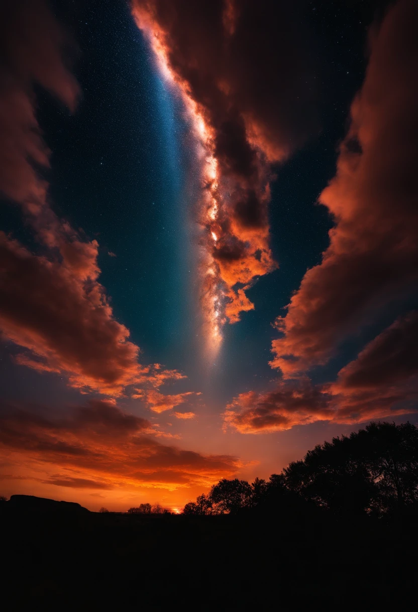 A meteorite fell from the sky，Everyone looked at the sky