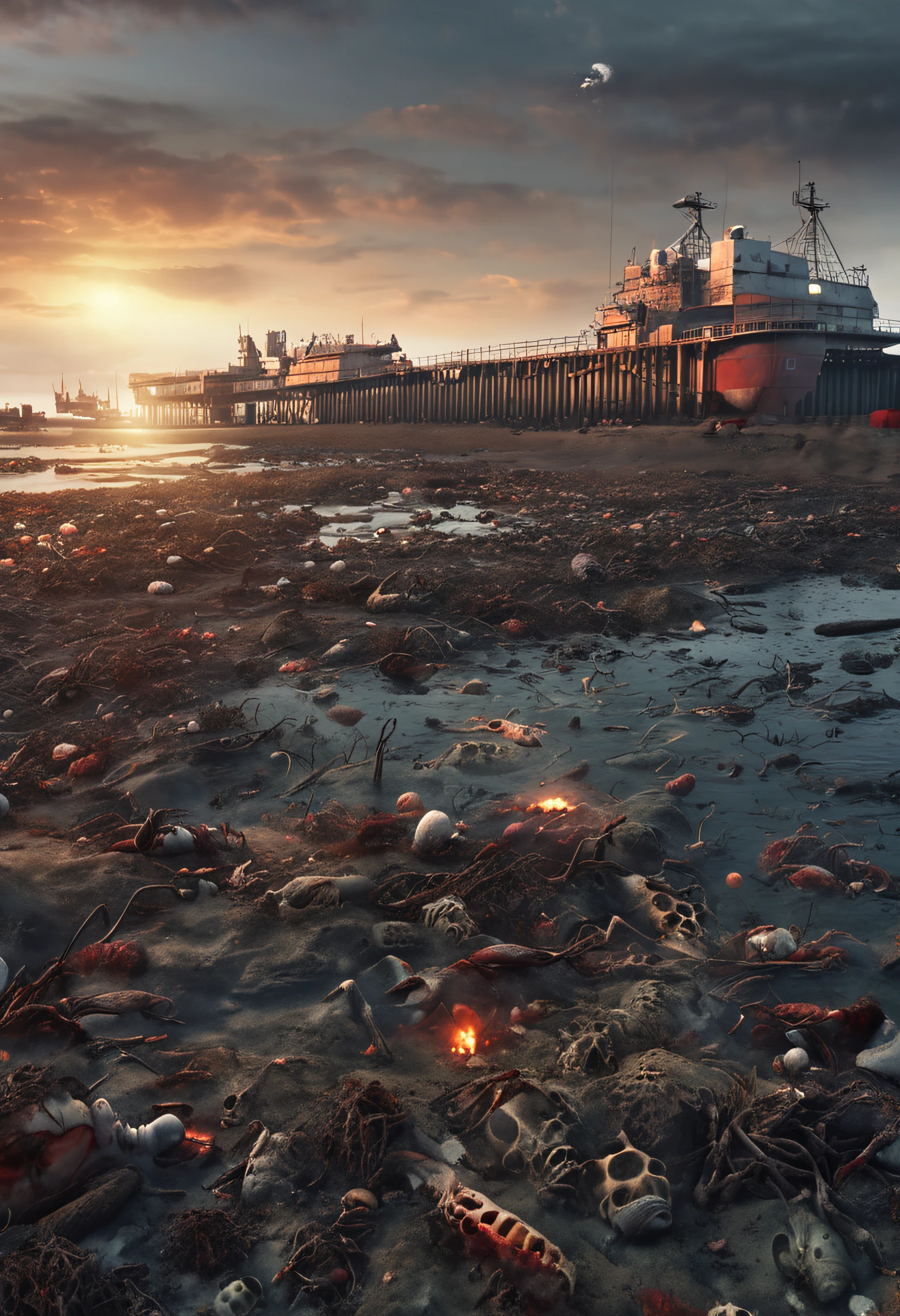 Nuclear radiation Nuclear wastewater Poison prevention Detoxification Zombies Ruins Nuclear sewage Discharge into the sea Marine pollution Marine animal mutation