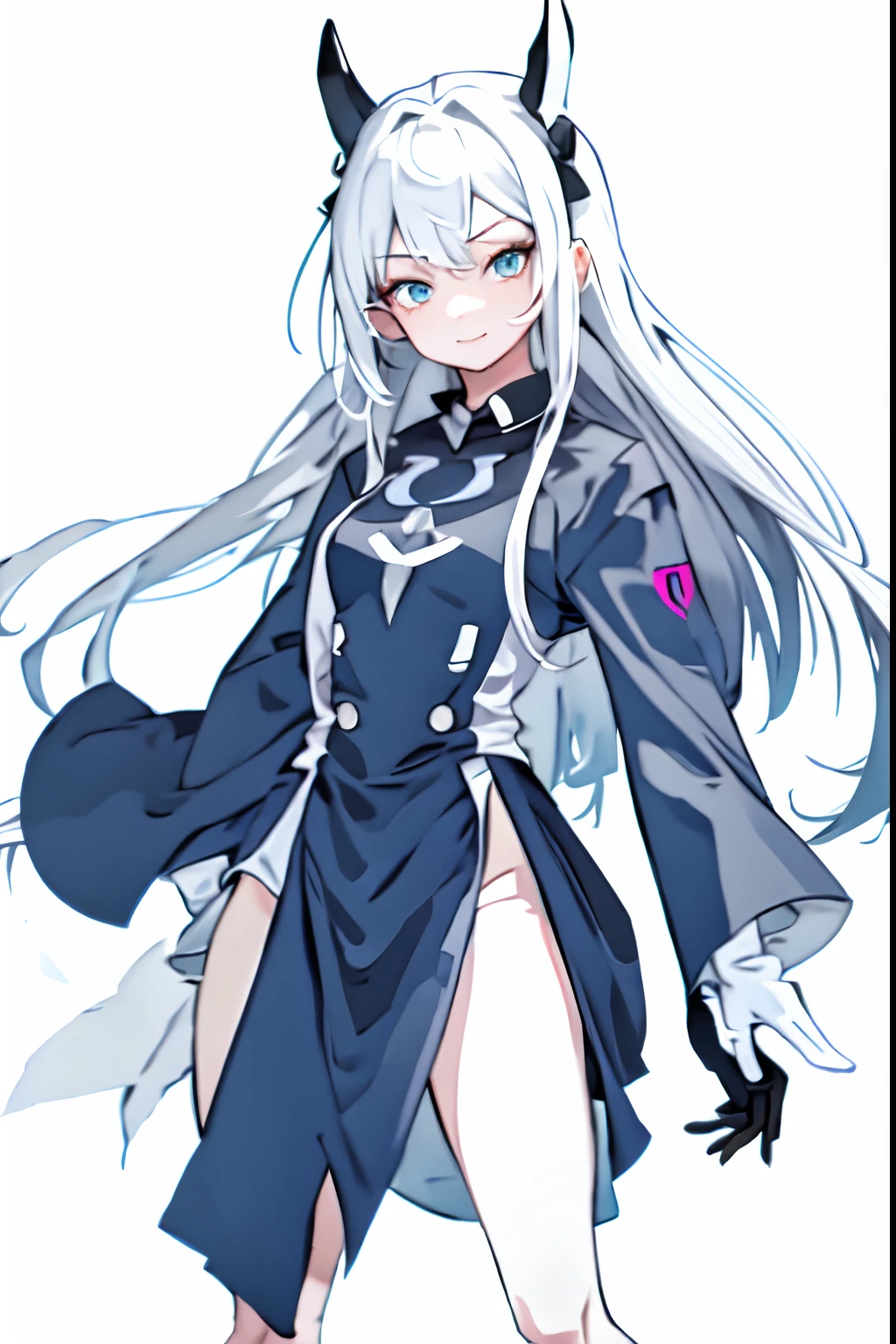 1girll, Blue eyes, Long hair, Very long hair, bangs, whaite hair, White hair, full bodyesbian